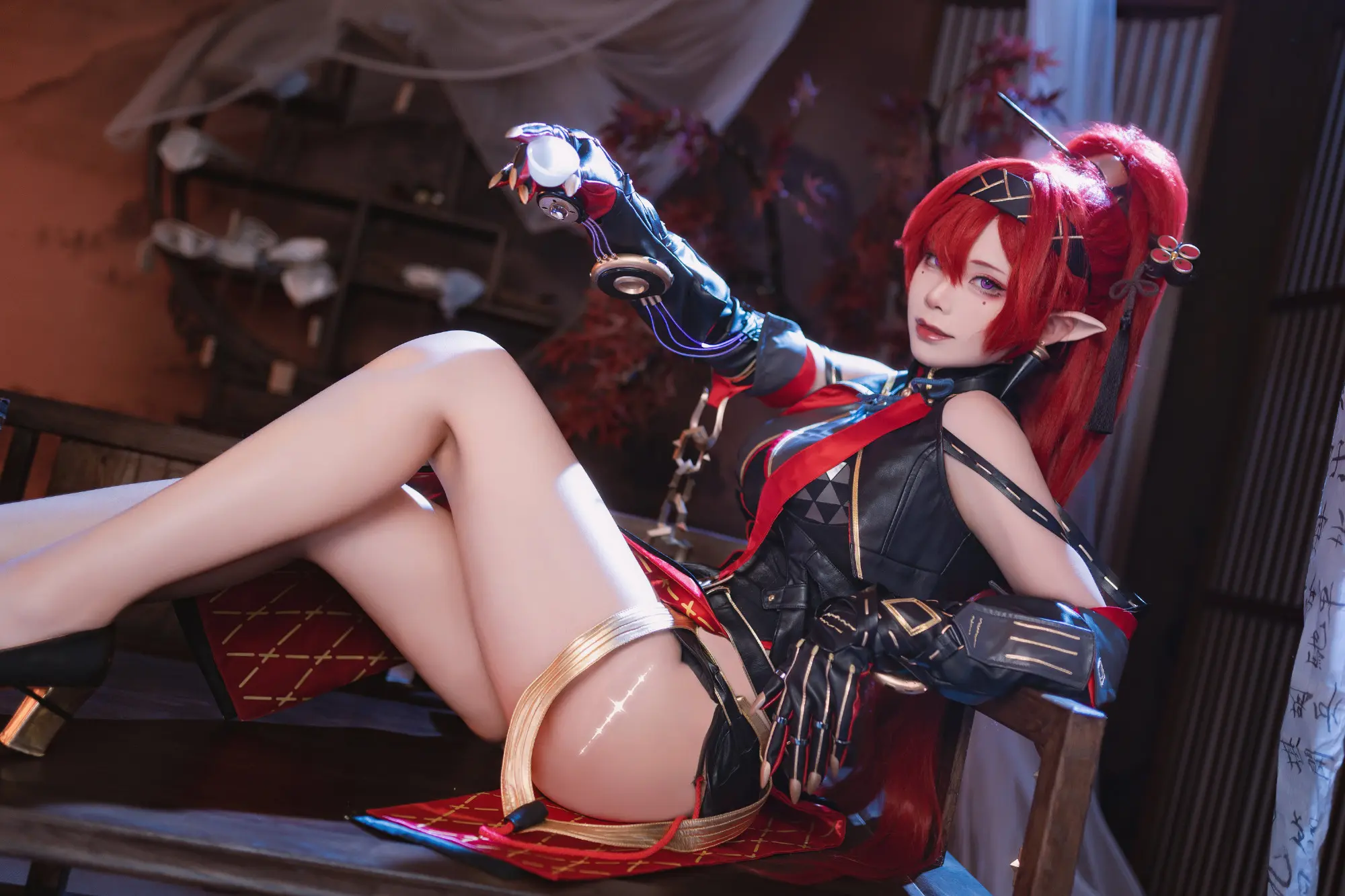 COSPLAY ⚡️今天也是想被姐姐的丝线牵着走的一天～⚡️ 鸣潮 吟霖@Hazelnut_榛子 COSPLAY-第10张