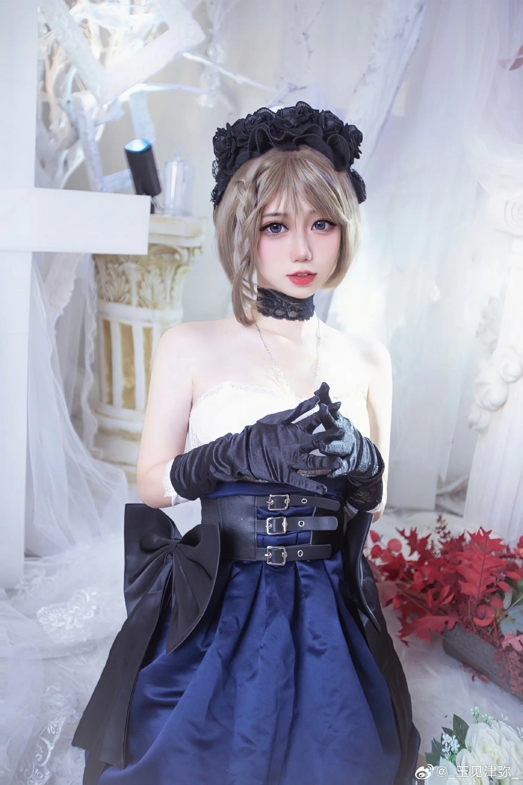 cosplay 指挥官，今天稍微放松一些也没关系哦？ 碧蓝航线cos@_玉见津弥_-公众号小姨ai
