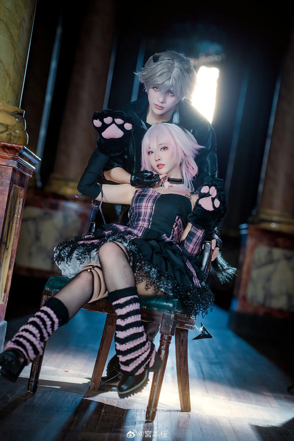 COSPLAY 崩坏：星穹铁道 万圣节穿搭限定小黑猫三月七来啦！@宮本桜 COSPLAY-第2张