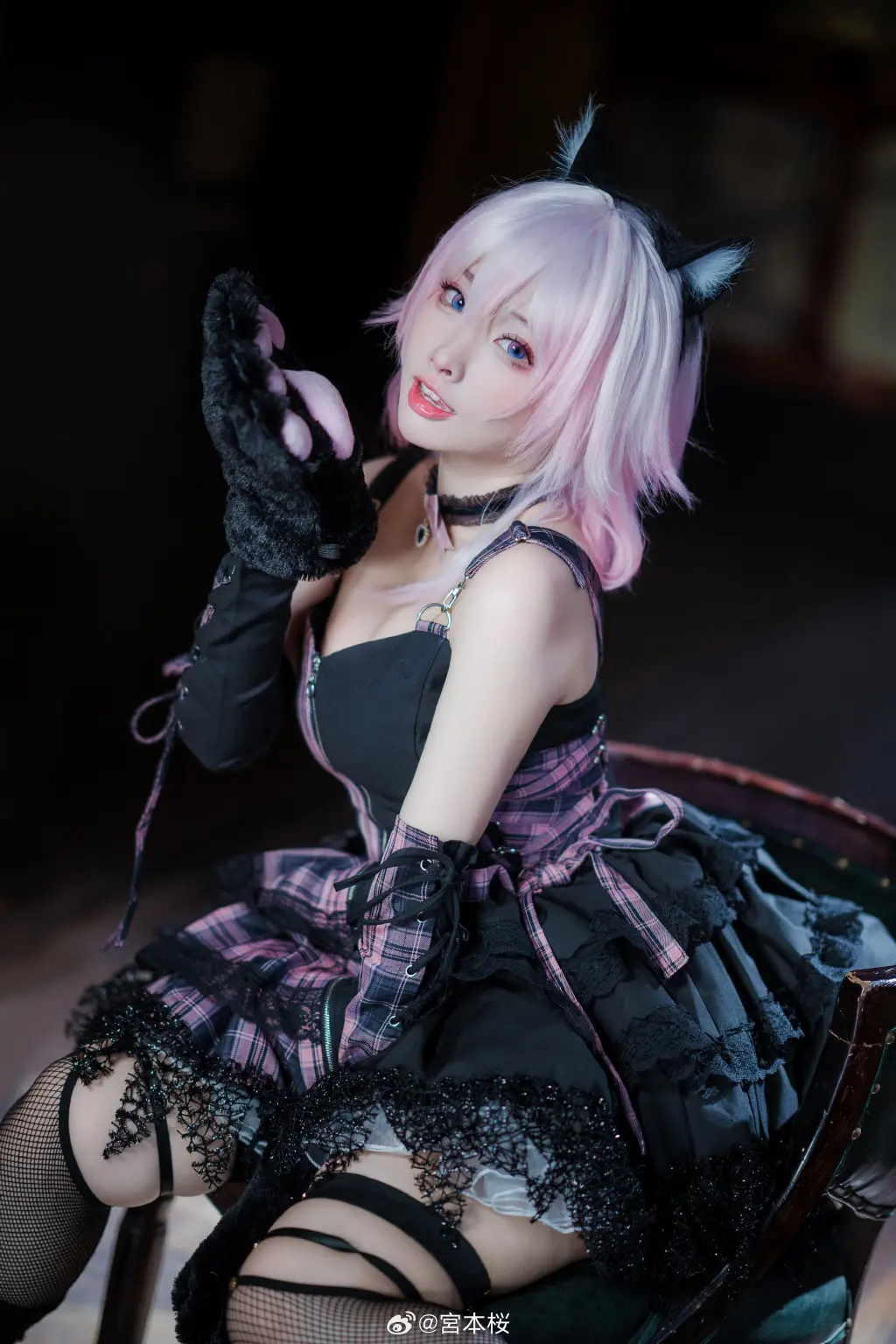 COSPLAY 崩坏：星穹铁道 万圣节穿搭限定小黑猫三月七来啦！@宮本桜 COSPLAY-第4张