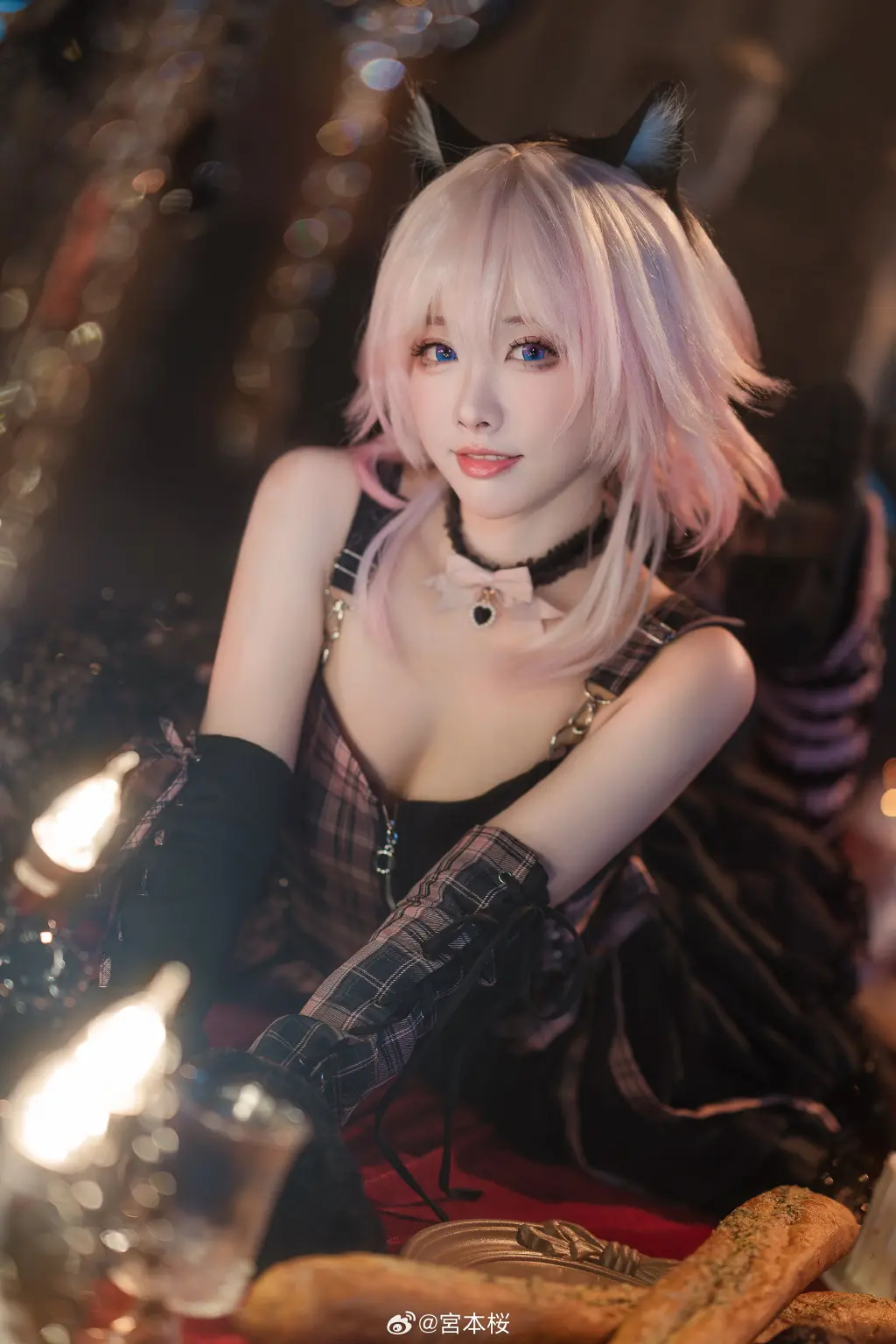 COSPLAY 崩坏：星穹铁道 万圣节穿搭限定小黑猫三月七来啦！@宮本桜-公众号小姨ai