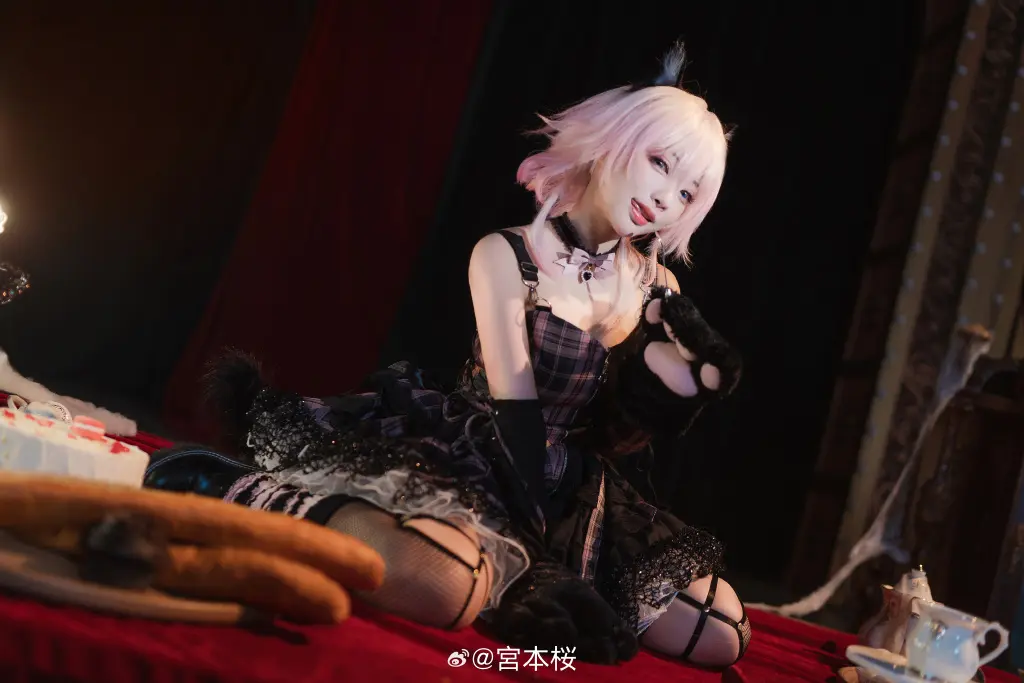 COSPLAY 崩坏：星穹铁道 万圣节穿搭限定小黑猫三月七来啦！@宮本桜 COSPLAY-第7张