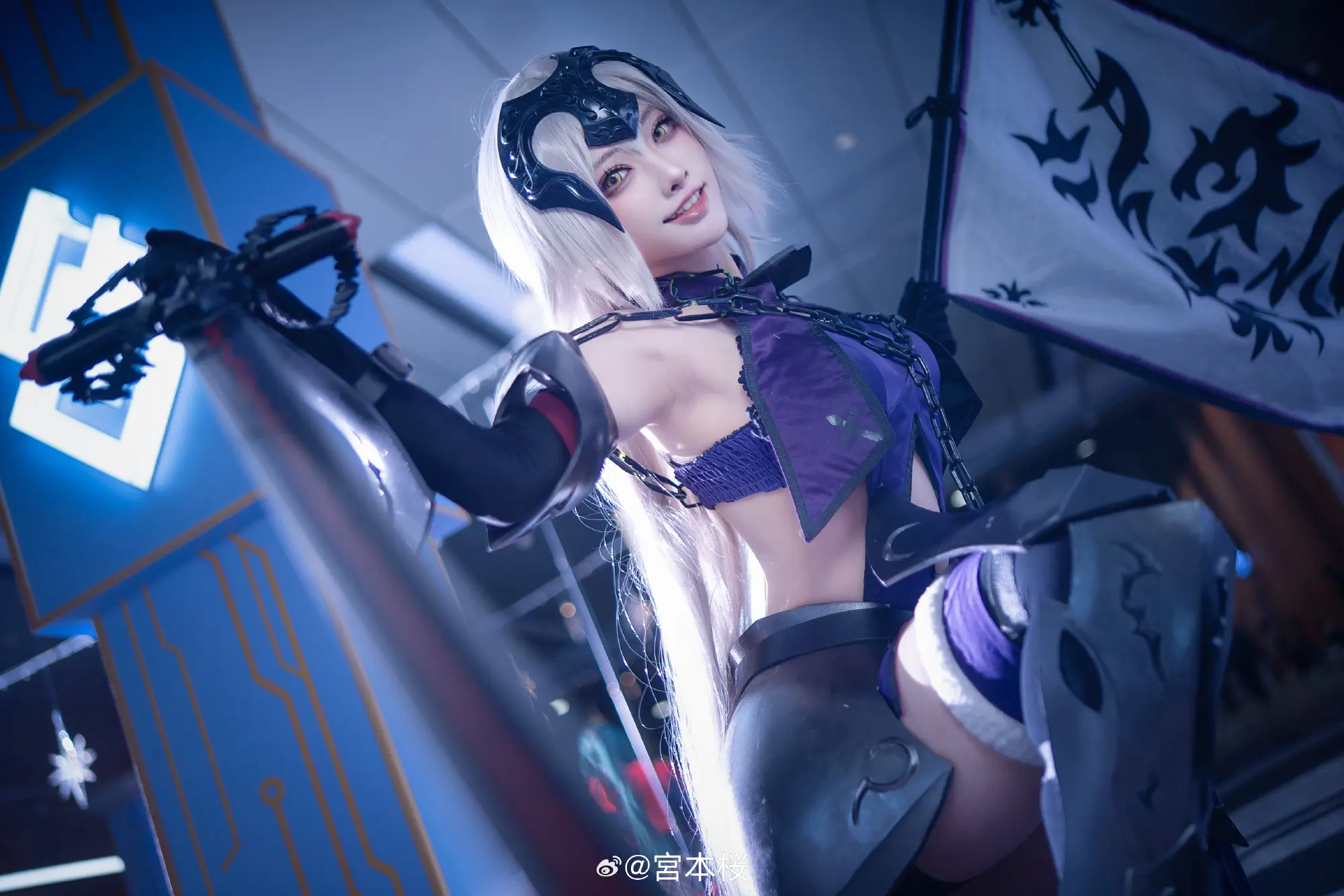 COSPLAY 喝采を！我らの憎悪に喝采を！ Fate/GrandOrder 黑贞德@宮本桜 COSPLAY-第2张