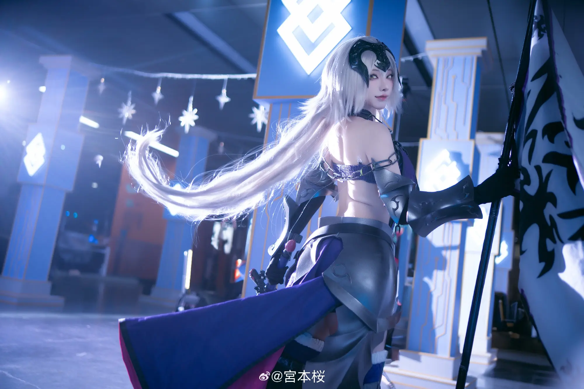 COSPLAY 喝采を！我らの憎悪に喝采を！ Fate/GrandOrder 黑贞德@宮本桜 COSPLAY-第4张