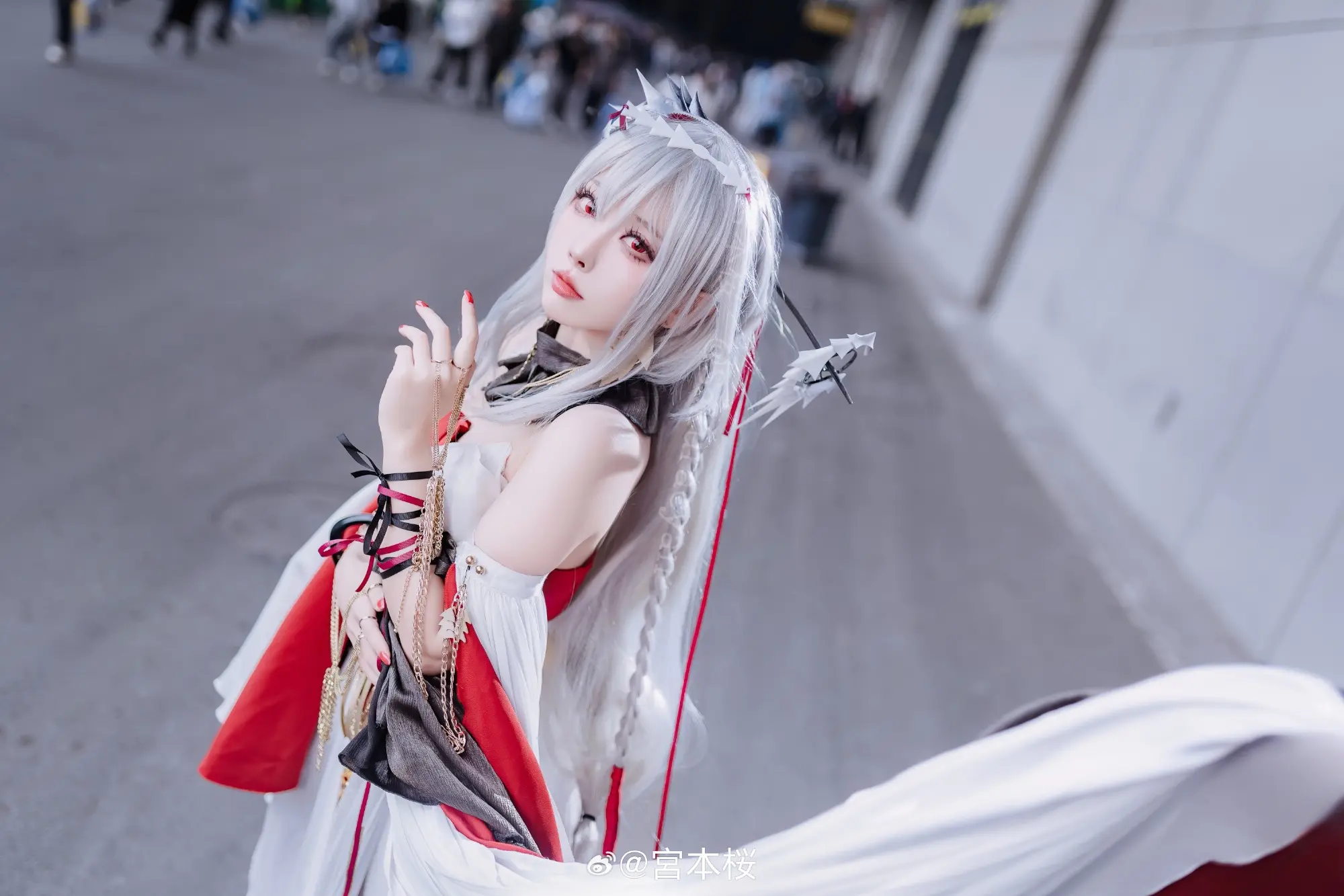 COSPLAY 明日方舟 浊心斯卡蒂@宮本桜-公众号小姨ai