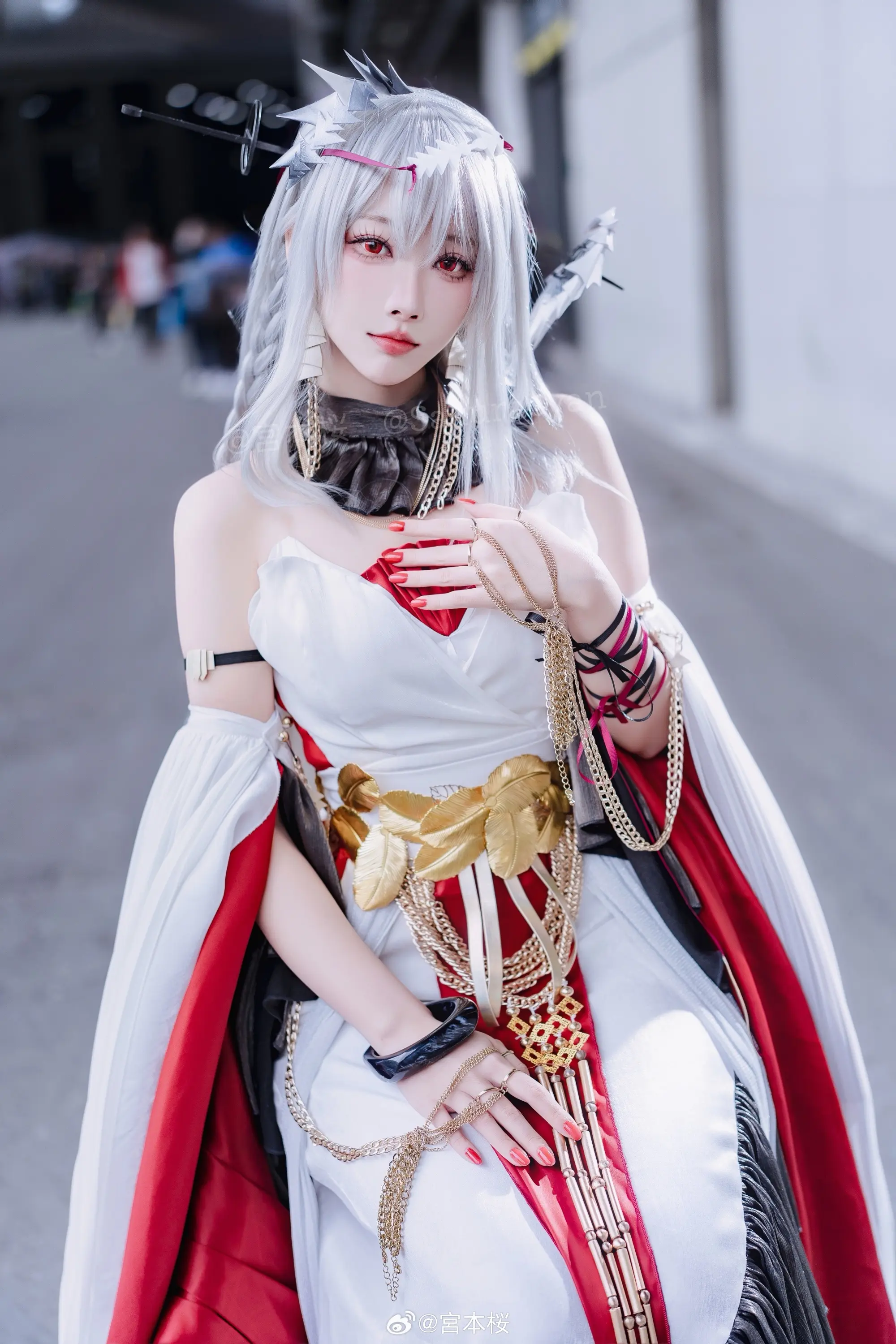 COSPLAY 明日方舟 浊心斯卡蒂@宮本桜-公众号小姨ai