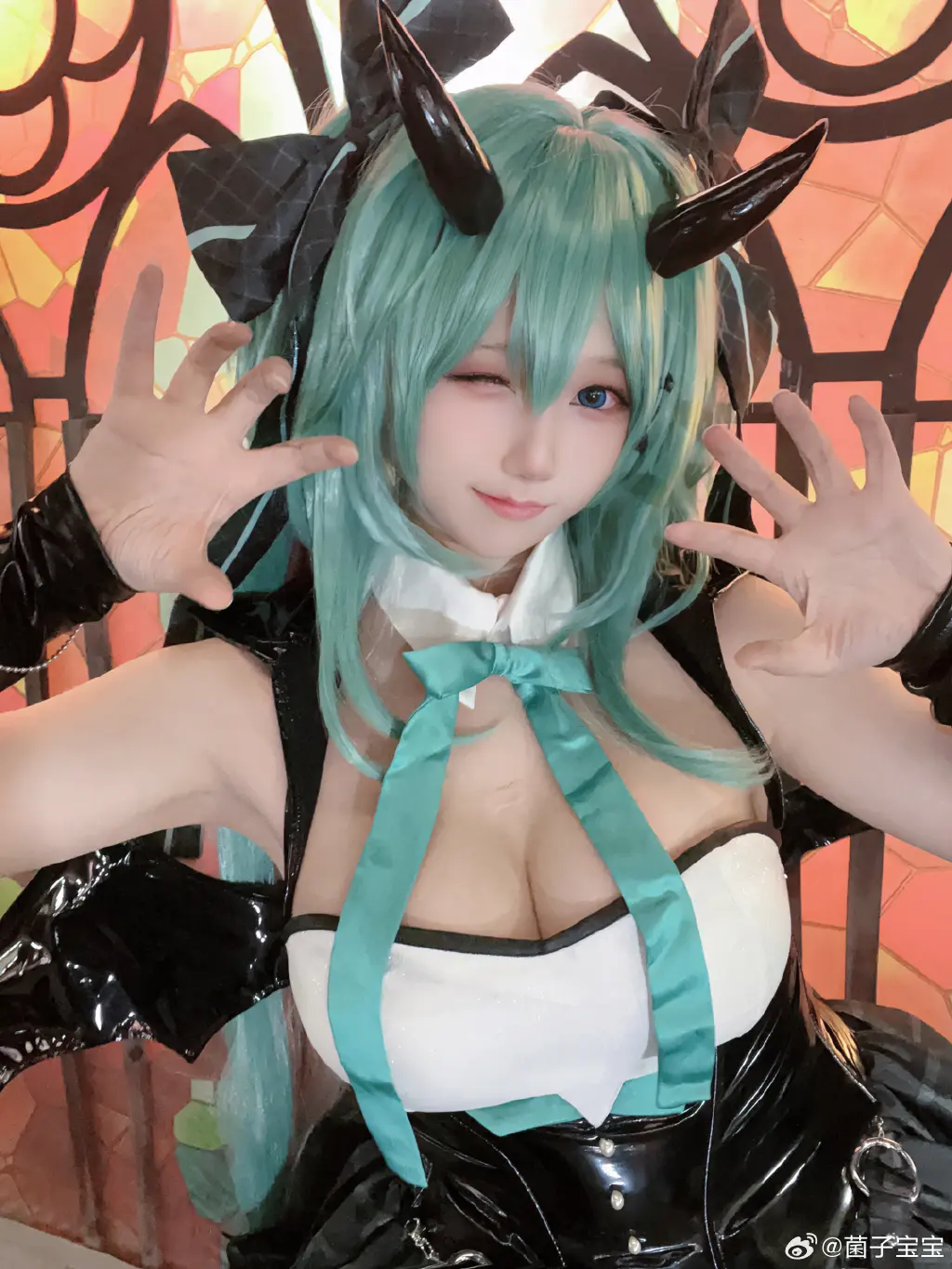 cosplay 不给糖就捣蛋 初音未来 miku@菌子宝宝 COSPLAY-第3张