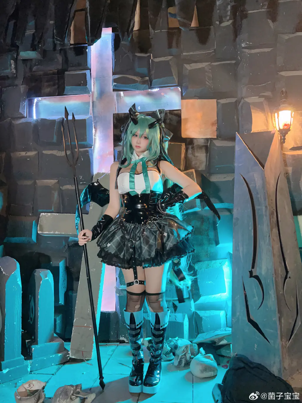 cosplay 不给糖就捣蛋 初音未来 miku@菌子宝宝 COSPLAY-第4张