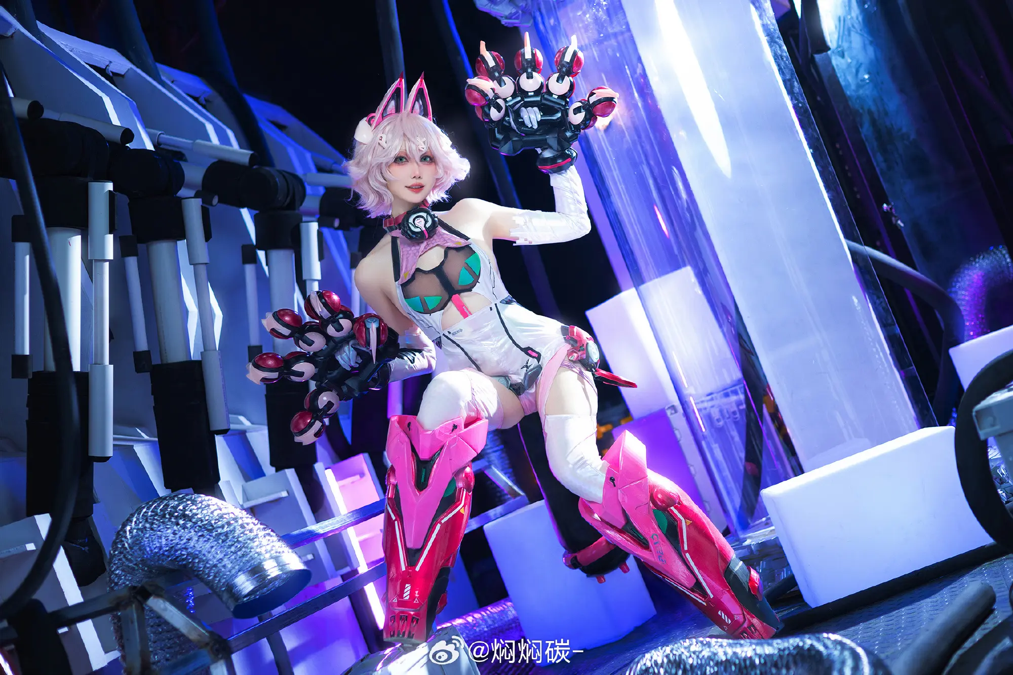 COSPLAY 出过那么多次猫猫头，这次是最不一样的一次了！ 交错战线 绯猁@焖焖碳- COSPLAY-第17张