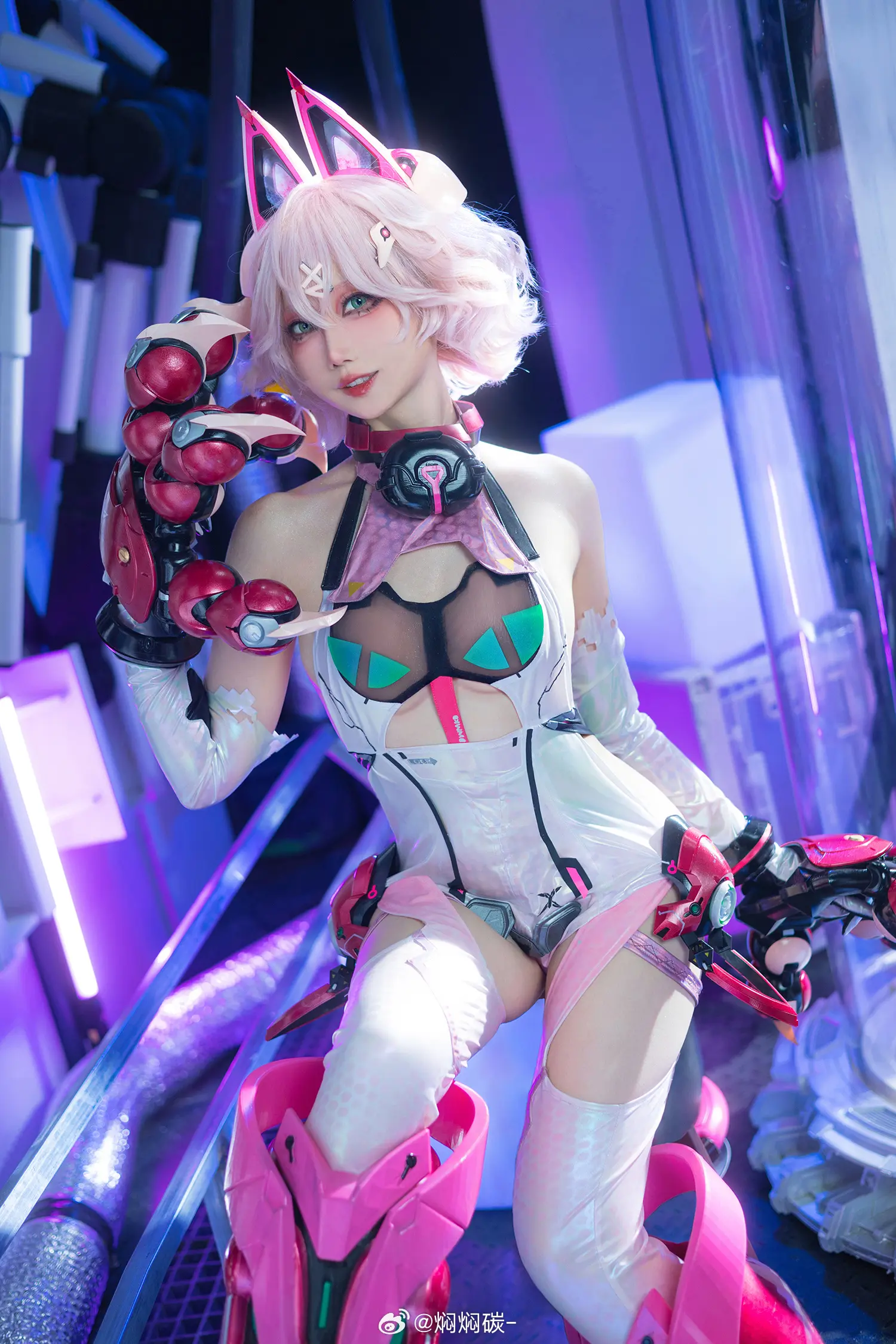 COSPLAY 出过那么多次猫猫头，这次是最不一样的一次了！ 交错战线 绯猁@焖焖碳- COSPLAY-第10张