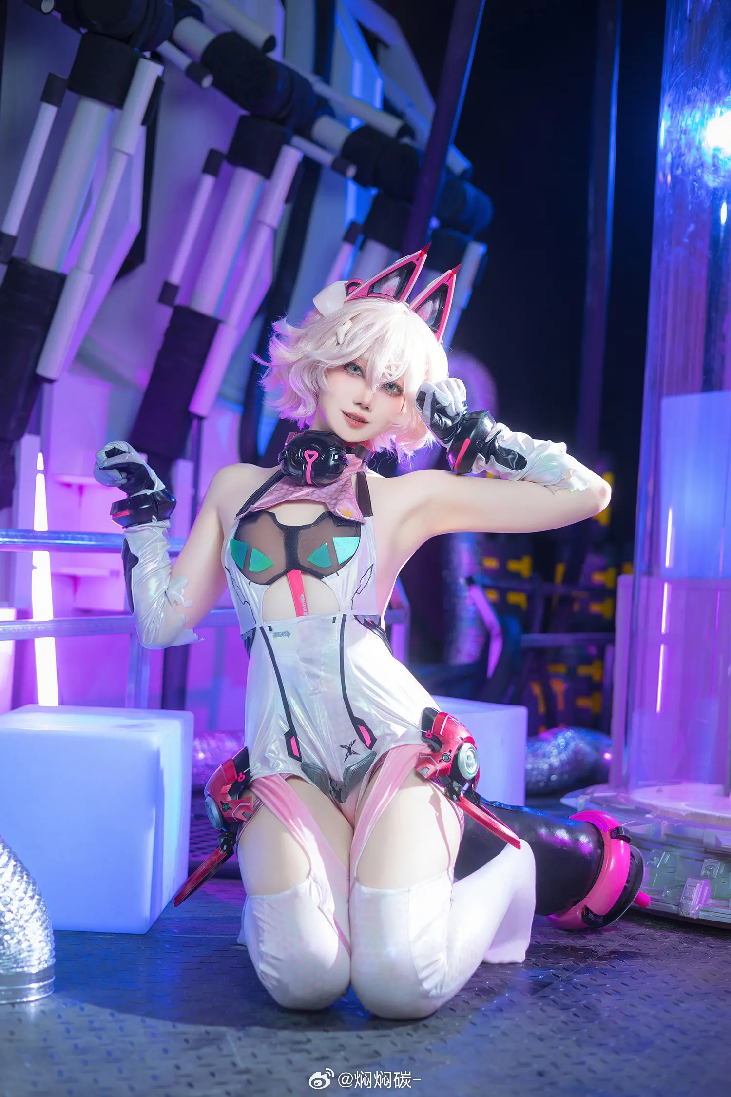 COSPLAY 出过那么多次猫猫头，这次是最不一样的一次了！ 交错战线 绯猁@焖焖碳- COSPLAY-第14张