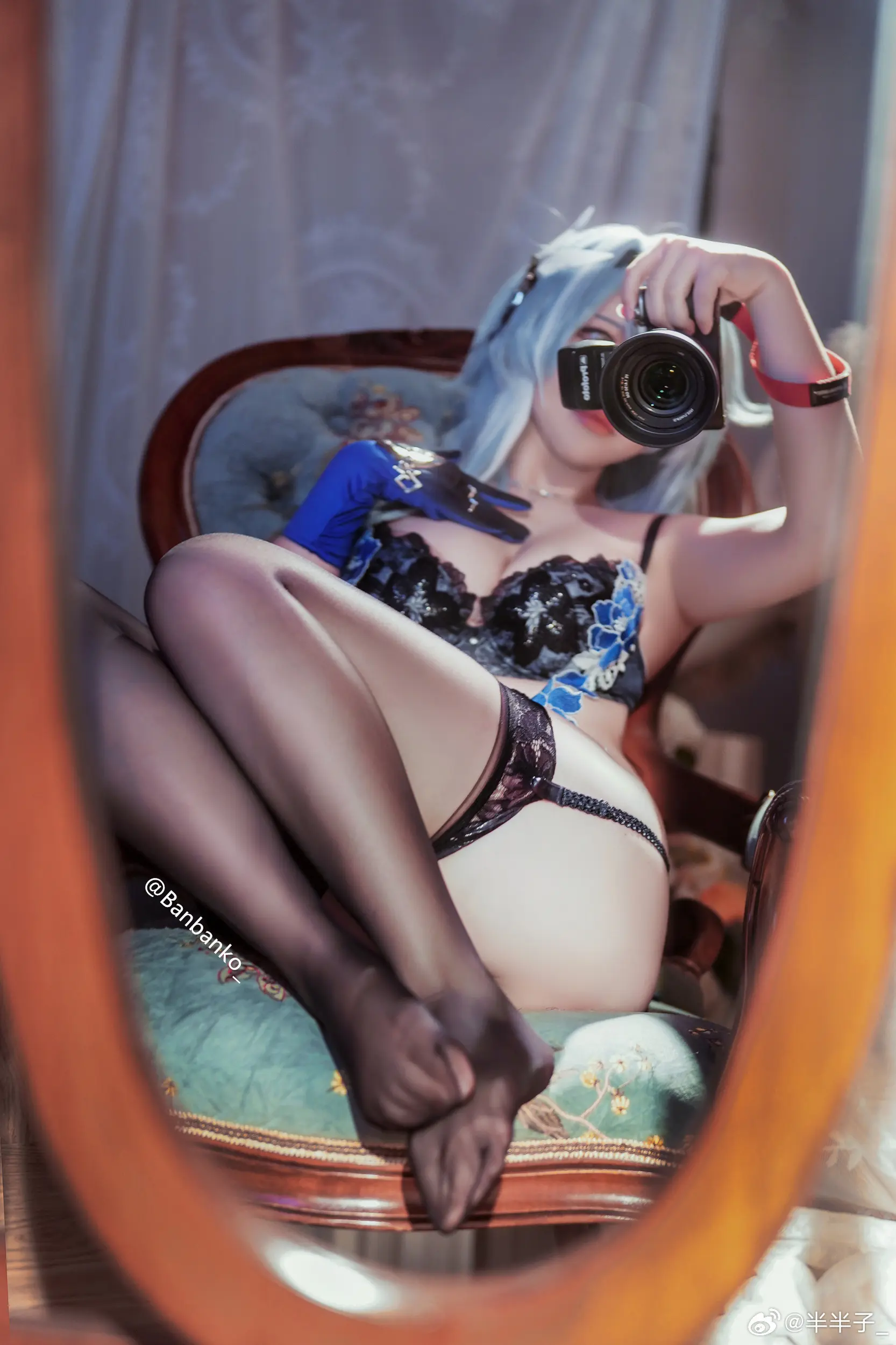COSPLAY 浪花骑士📷～不懂肉腿的有难了💙 优菈 原神@半半子_ COSPLAY-第9张