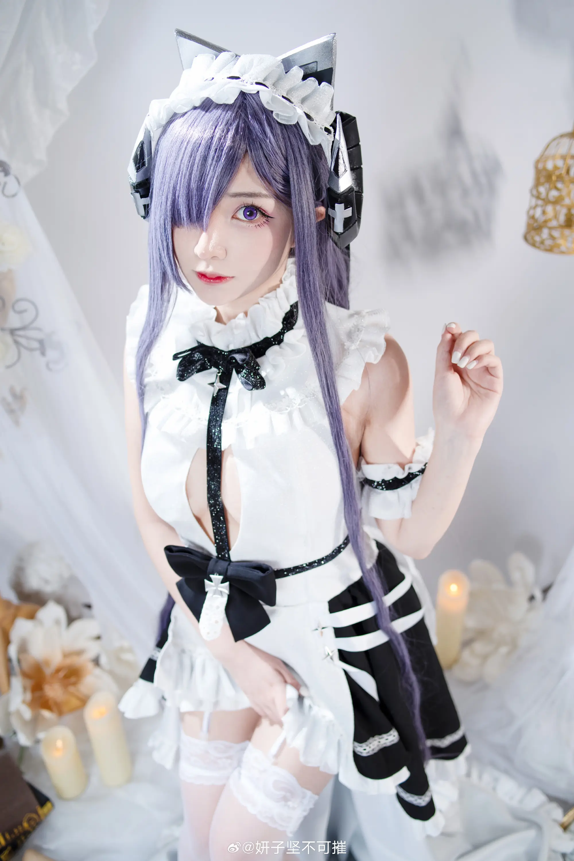 碧蓝航线 cos正片 奥古斯特女仆cos@妍子坚不可摧-公众号小姨ai