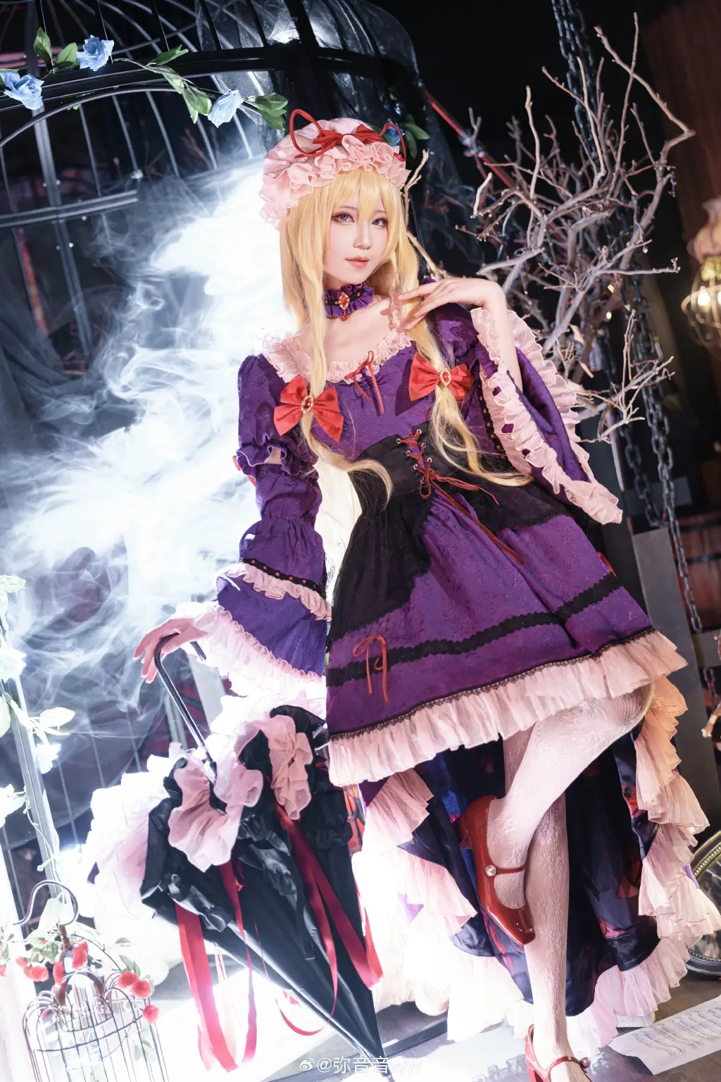cosplay 幻想の境界 东方project 八云紫@弥音音ww COSPLAY-第10张