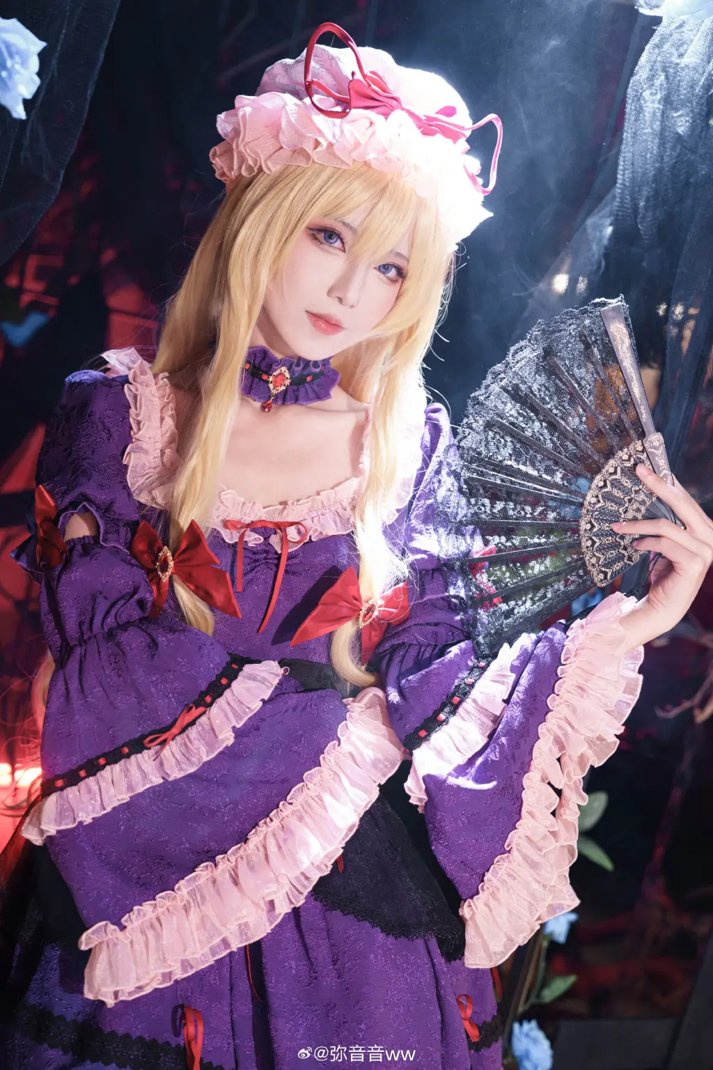 cosplay 幻想の境界 东方project 八云紫@弥音音ww-公众号小姨ai