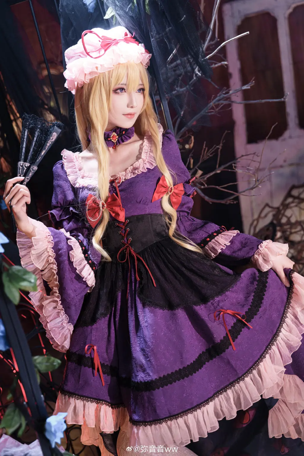 cosplay 幻想の境界 东方project 八云紫@弥音音ww COSPLAY-第12张