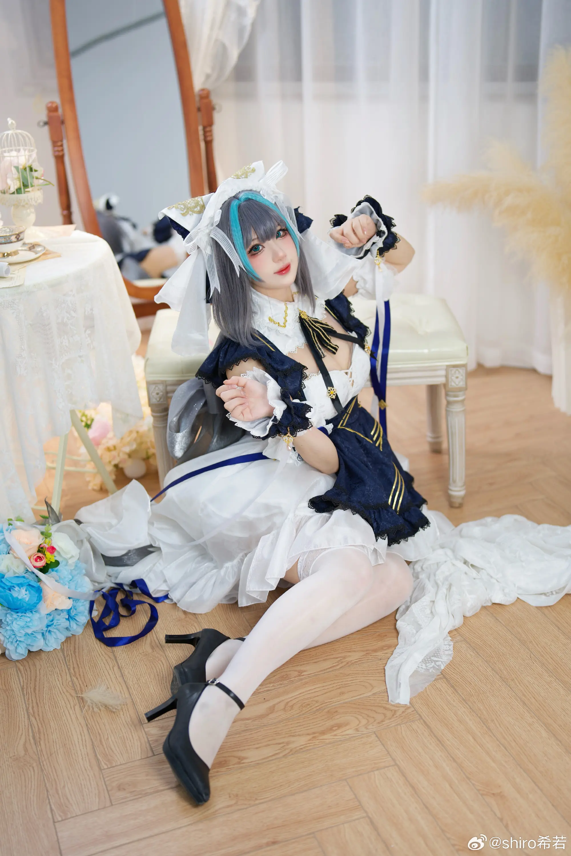 cosplay 碧蓝航线 柴郡才不是猫呢！@shiro希若-公众号小姨ai