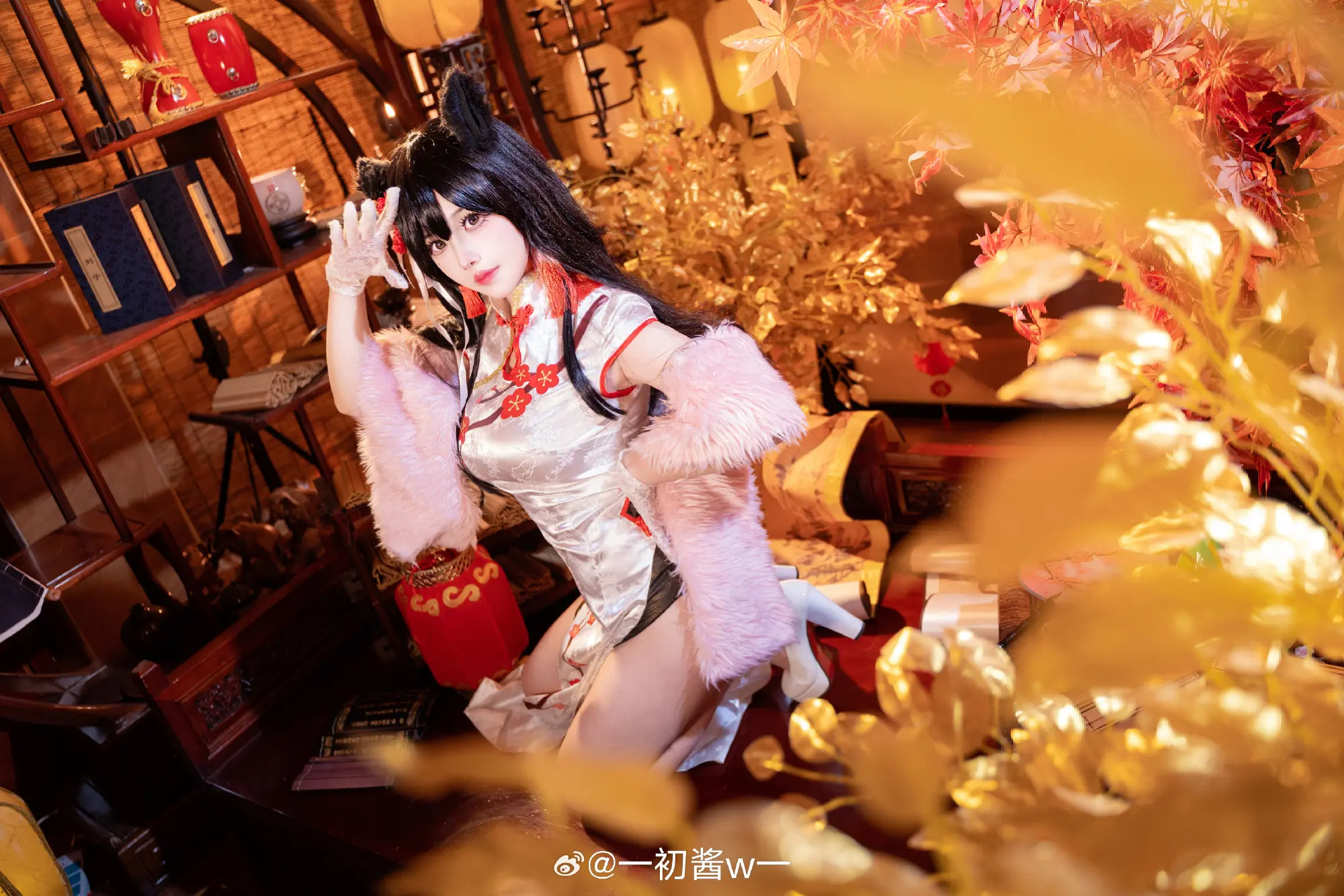 COSPLAY 碧蓝航线 爱宕旗袍@一初酱w一 COSPLAY-第11张