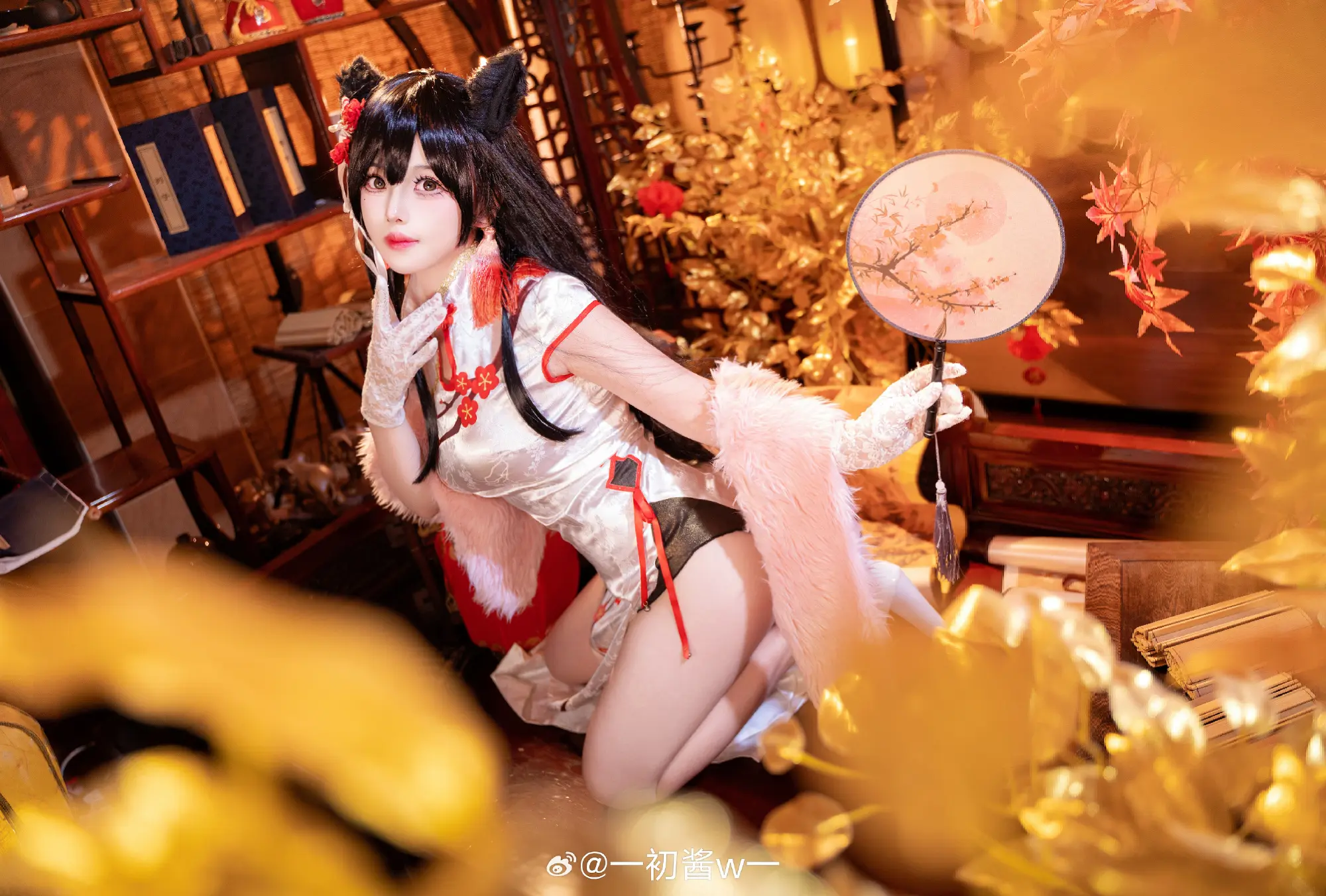 COSPLAY 碧蓝航线 爱宕旗袍@一初酱w一 COSPLAY-第9张