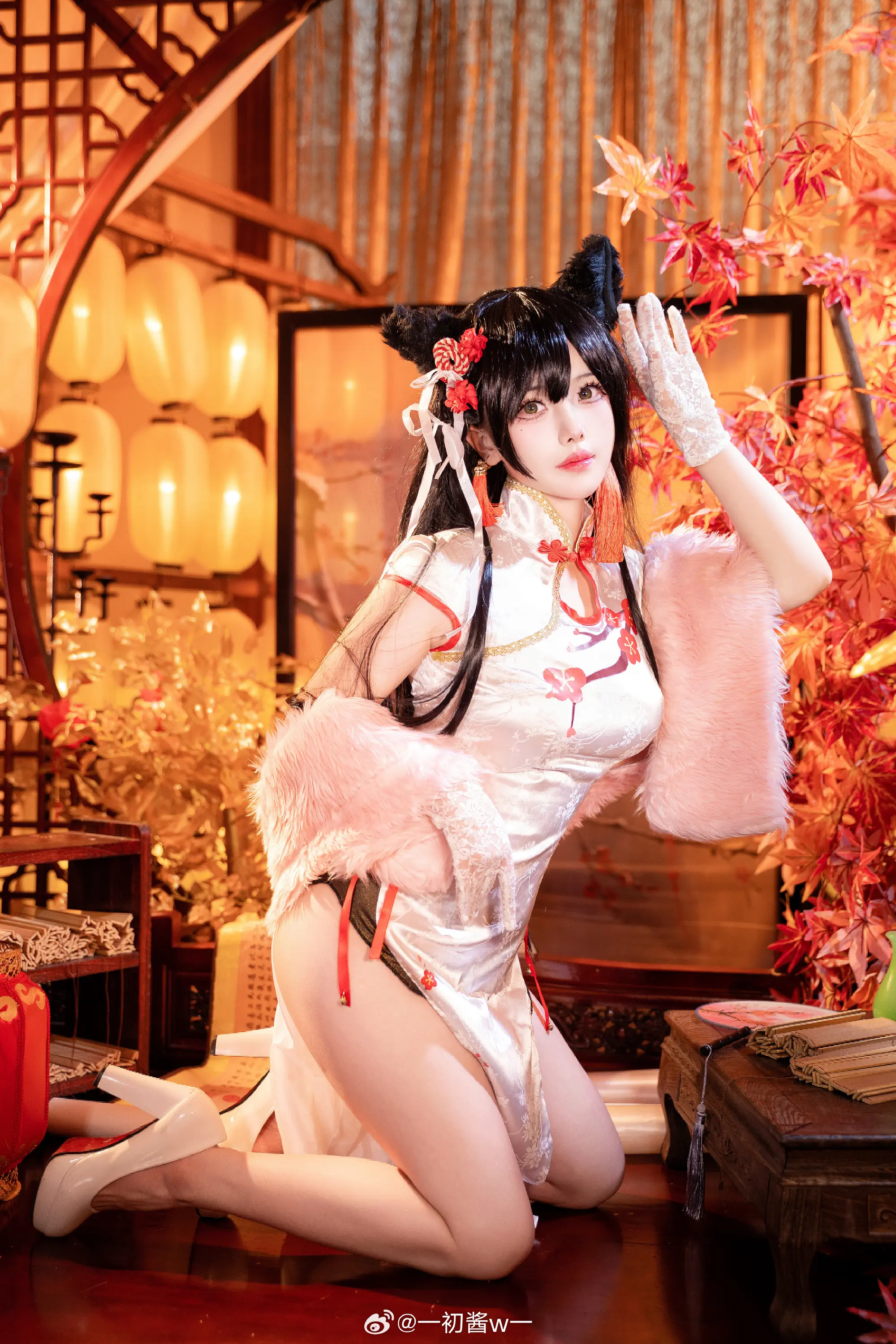 COSPLAY 碧蓝航线 爱宕旗袍@一初酱w一 COSPLAY-第2张