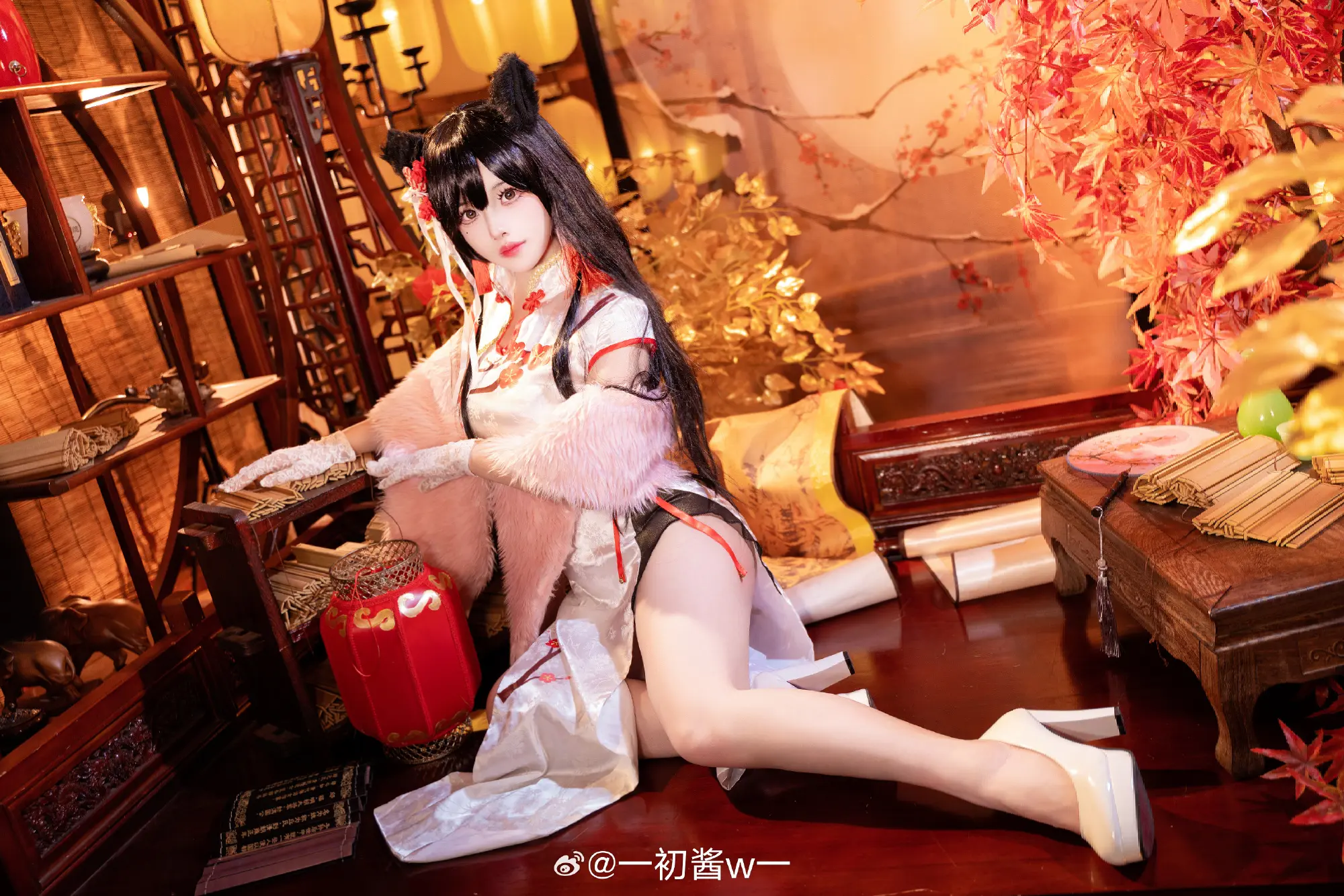 COSPLAY 碧蓝航线 爱宕旗袍@一初酱w一 COSPLAY-第3张