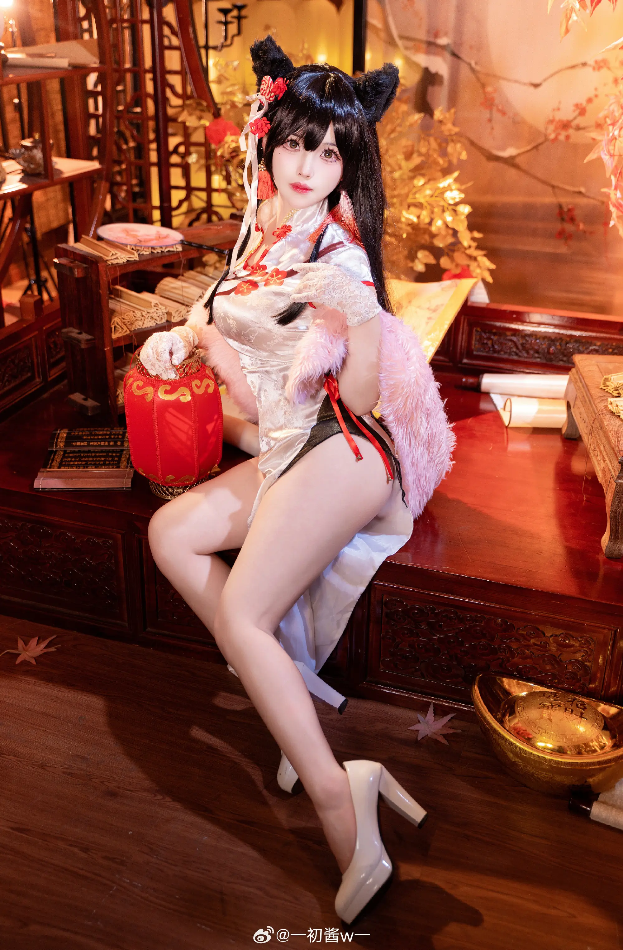 COSPLAY 碧蓝航线 爱宕旗袍@一初酱w一-公众号小姨ai