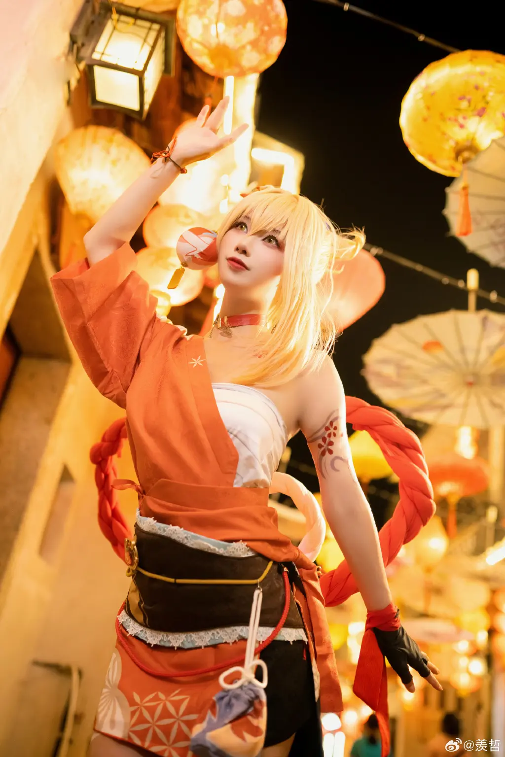 cosplay 祝明年中节快乐 一起走走逛逛吃吃停停 原神 宵宫@九叔叔叔叔啊-公众号小姨ai