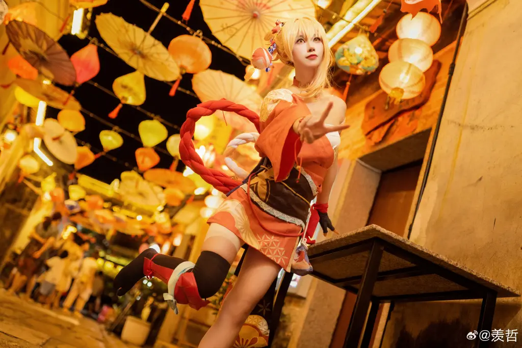 cosplay 祝明年中节快乐 一起走走逛逛吃吃停停 原神 宵宫@九叔叔叔叔啊 COSPLAY-第5张
