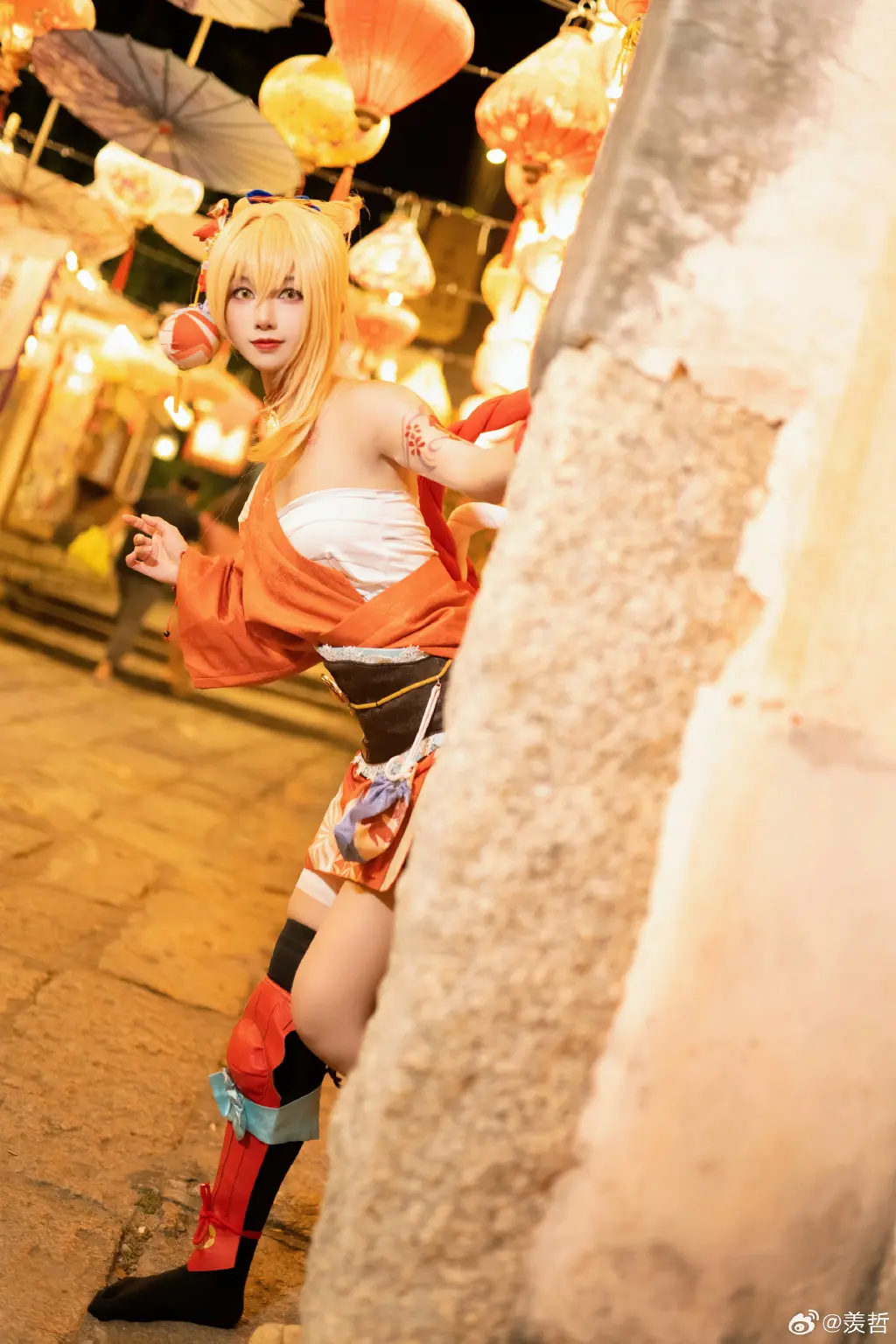 cosplay 祝明年中节快乐 一起走走逛逛吃吃停停 原神 宵宫@九叔叔叔叔啊 COSPLAY-第2张
