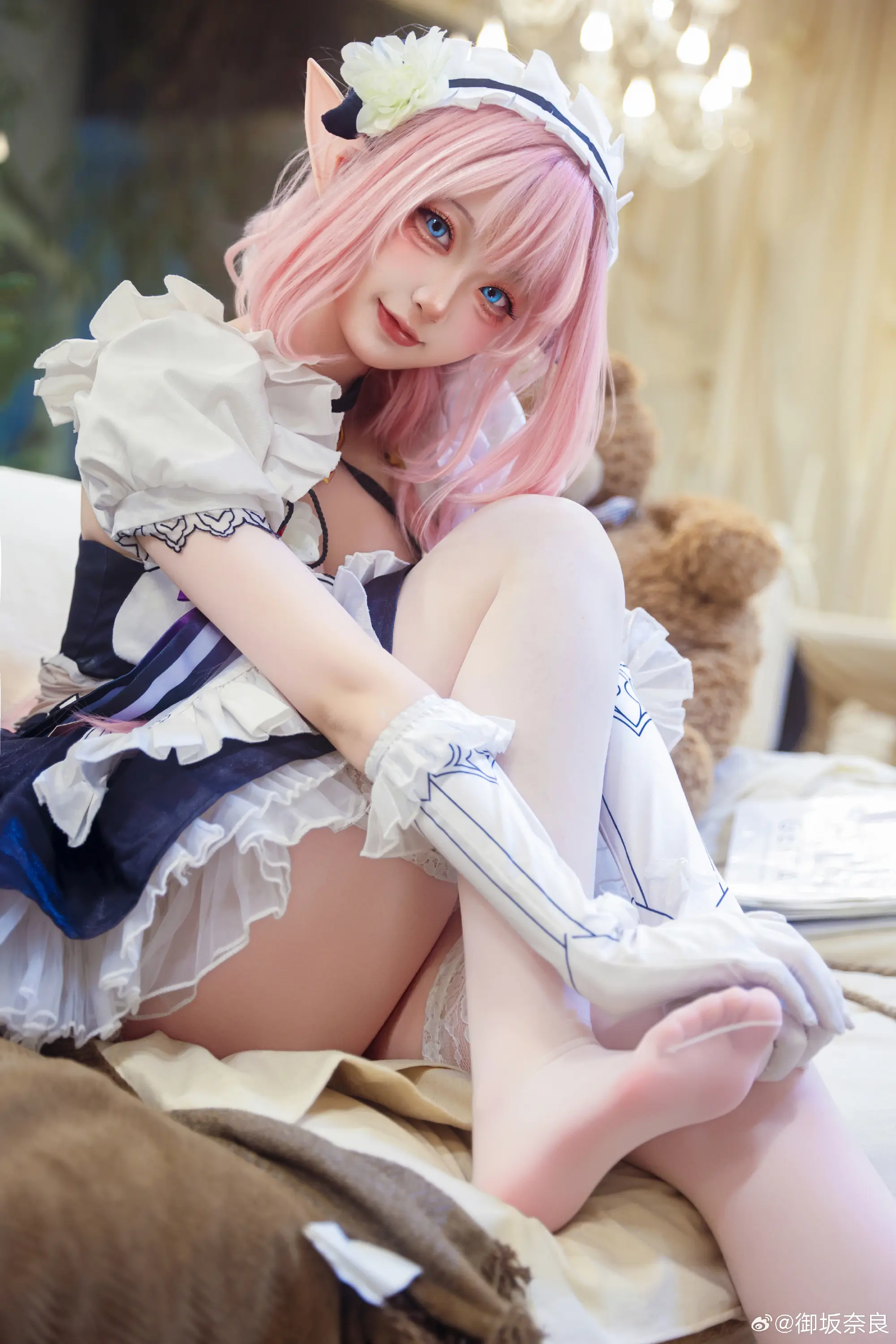 COSPLAY 亲爱的舰长，你来啦～ 崩坏3 爱莉希雅@御坂奈良-公众号小姨ai