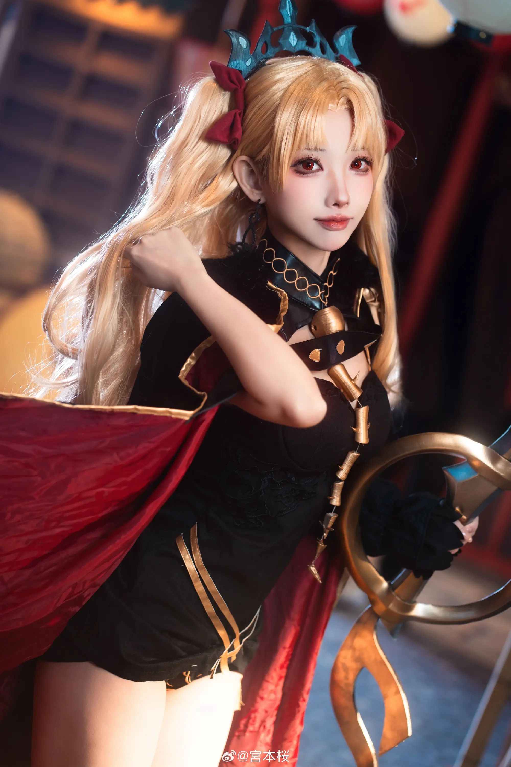 COSPLAY 新年快乐～御主！ 命运冠位指定 埃列什基伽勒@宮本桜-公众号小姨ai