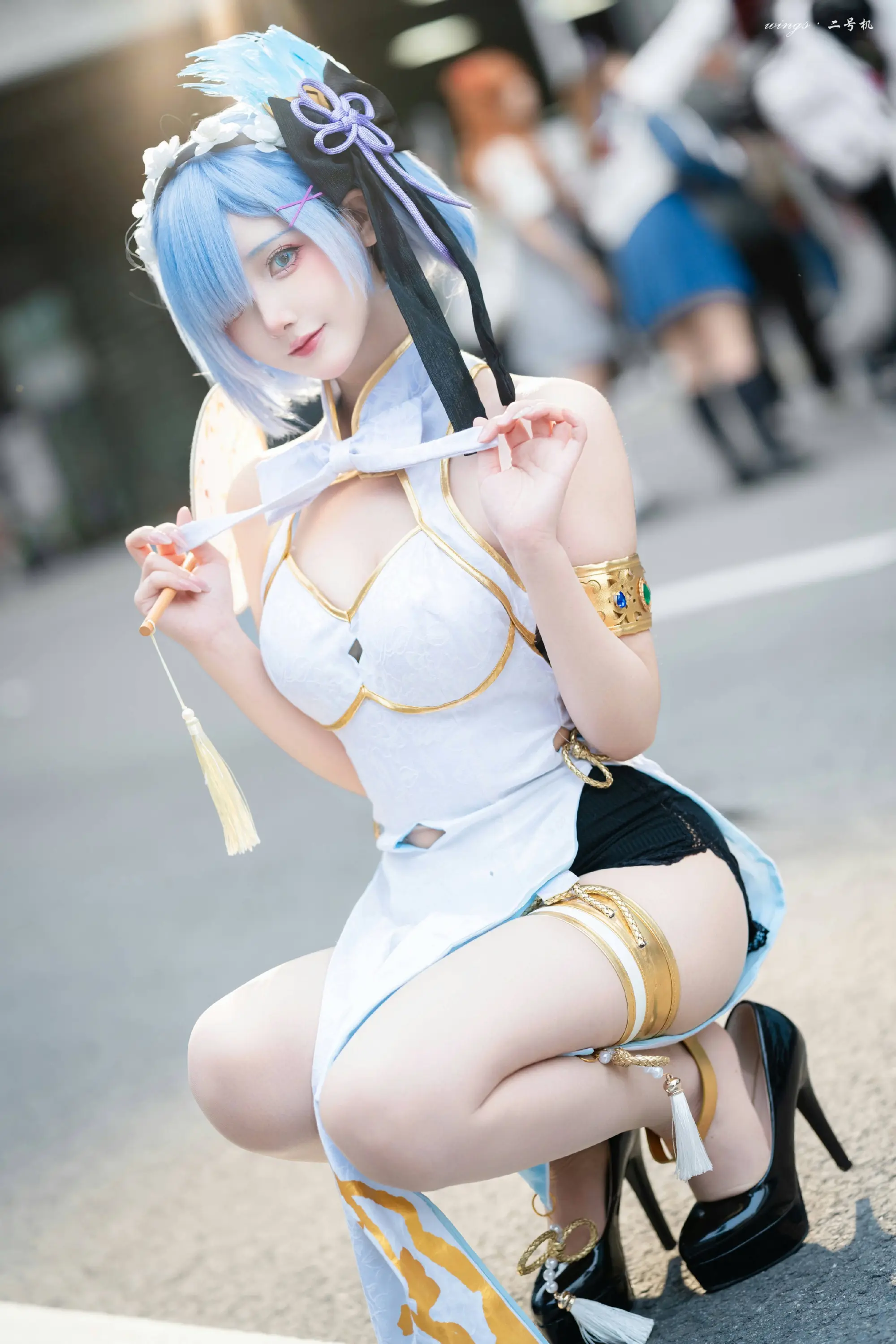 cosplay re0 蕾姆@羽生三未-公众号小姨ai