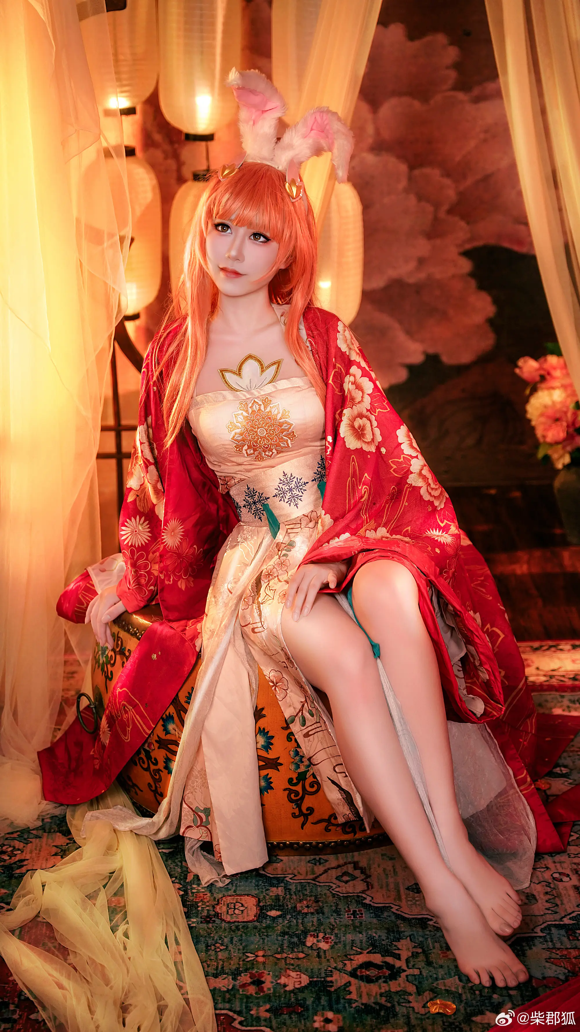 cosplay 但愿人长久，千里共婵娟 王者荣耀@柴郡狐-公众号小姨ai