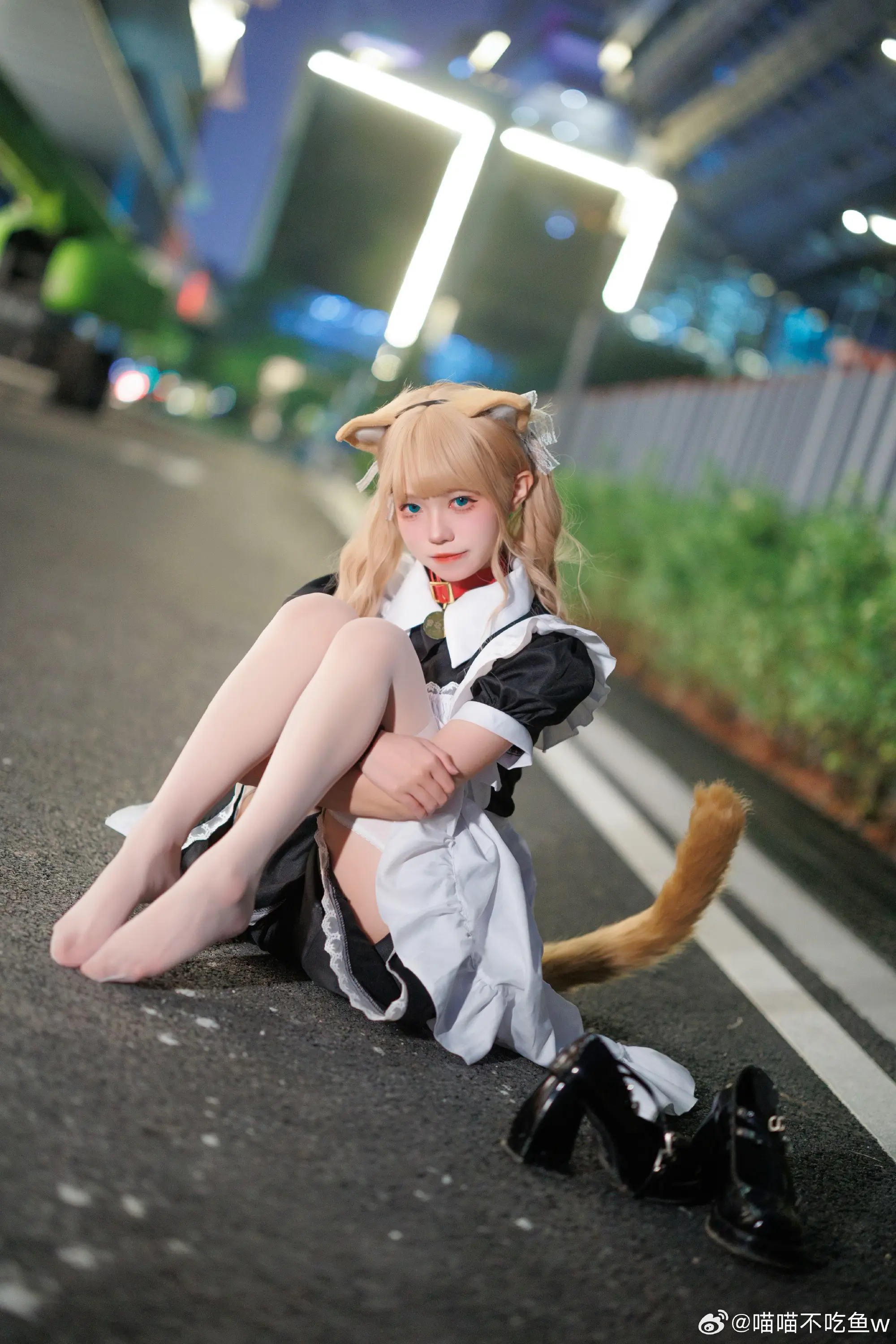 COSPLAY 猫猫女仆下班后… 黄豆粉猫娘cos@喵喵不吃鱼w COSPLAY-第5张