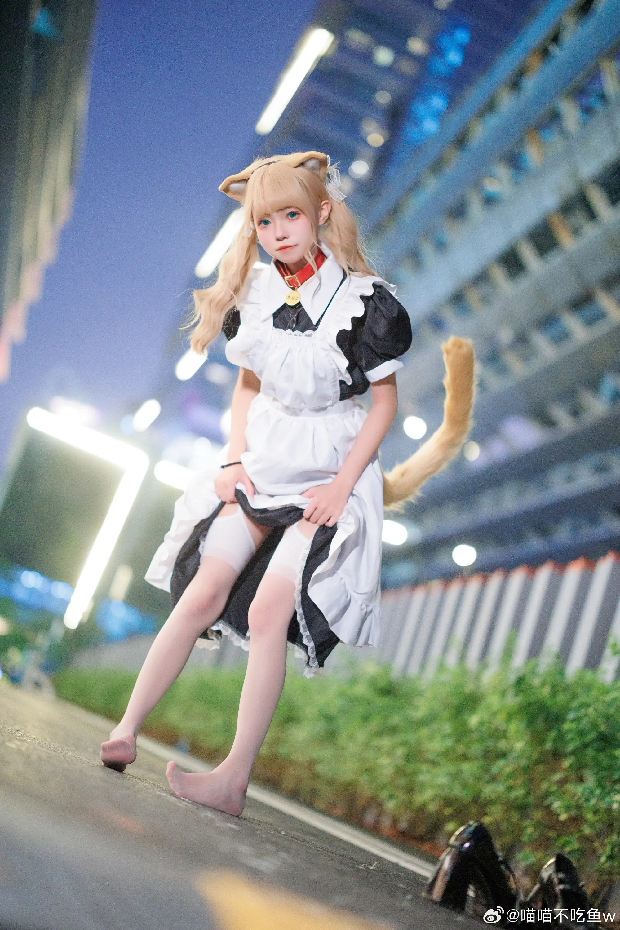 COSPLAY 猫猫女仆下班后… 黄豆粉猫娘cos@喵喵不吃鱼w COSPLAY-第8张