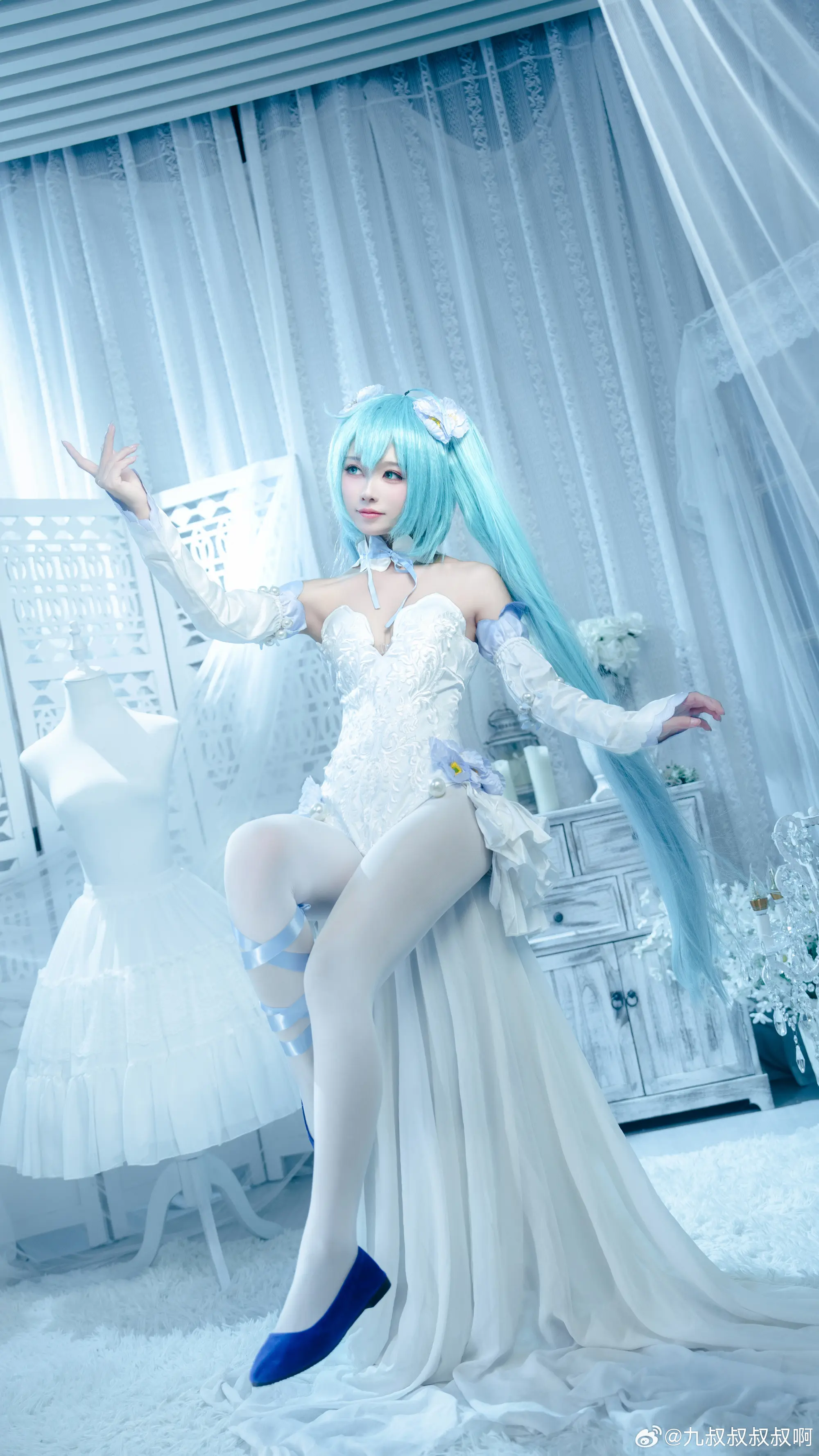COSPLAY 初音未来 一起聆听春日精灵的旋律～@九叔叔叔叔啊 COSPLAY-第3张