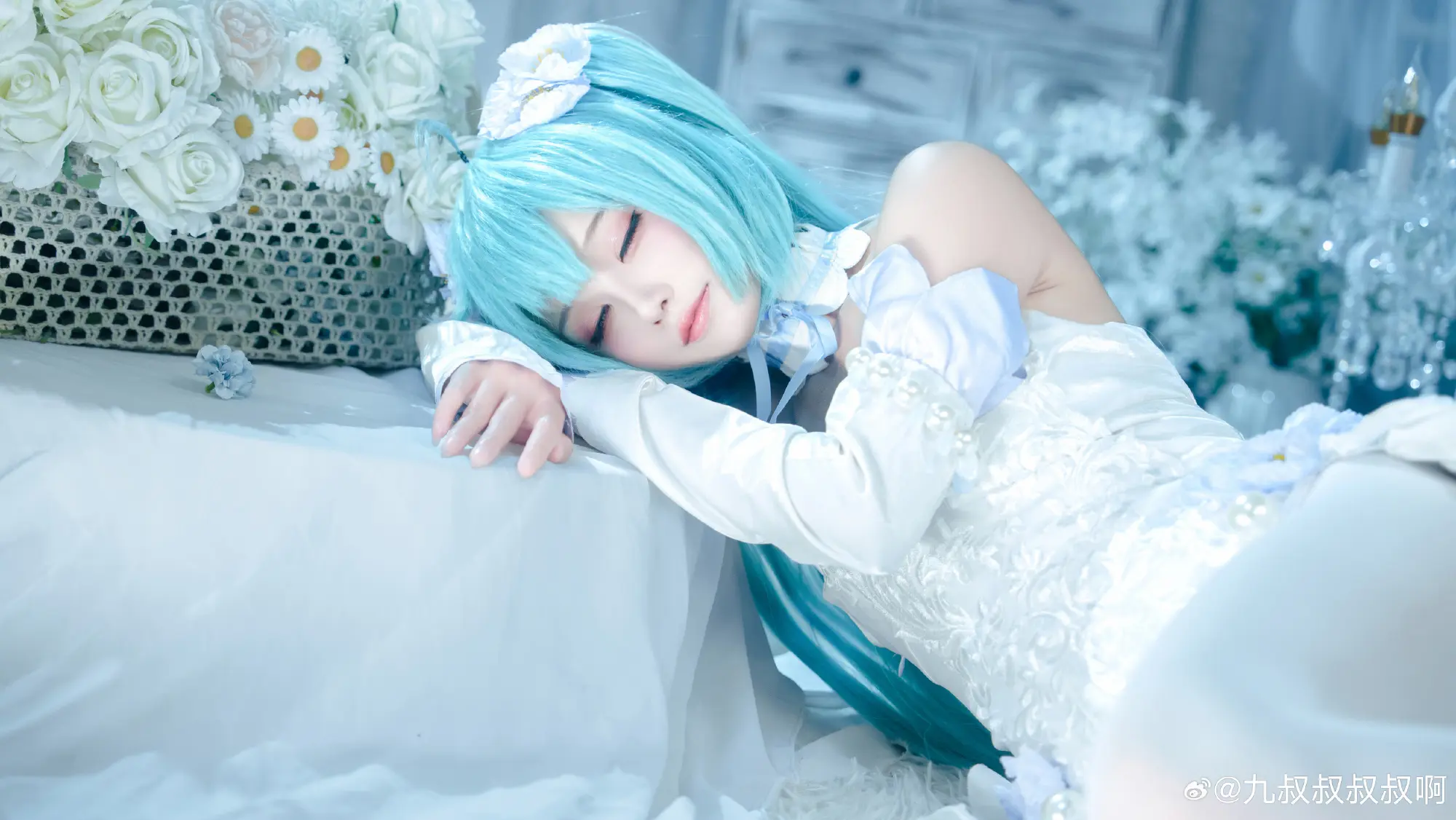 COSPLAY 初音未来 一起聆听春日精灵的旋律～@九叔叔叔叔啊 COSPLAY-第4张