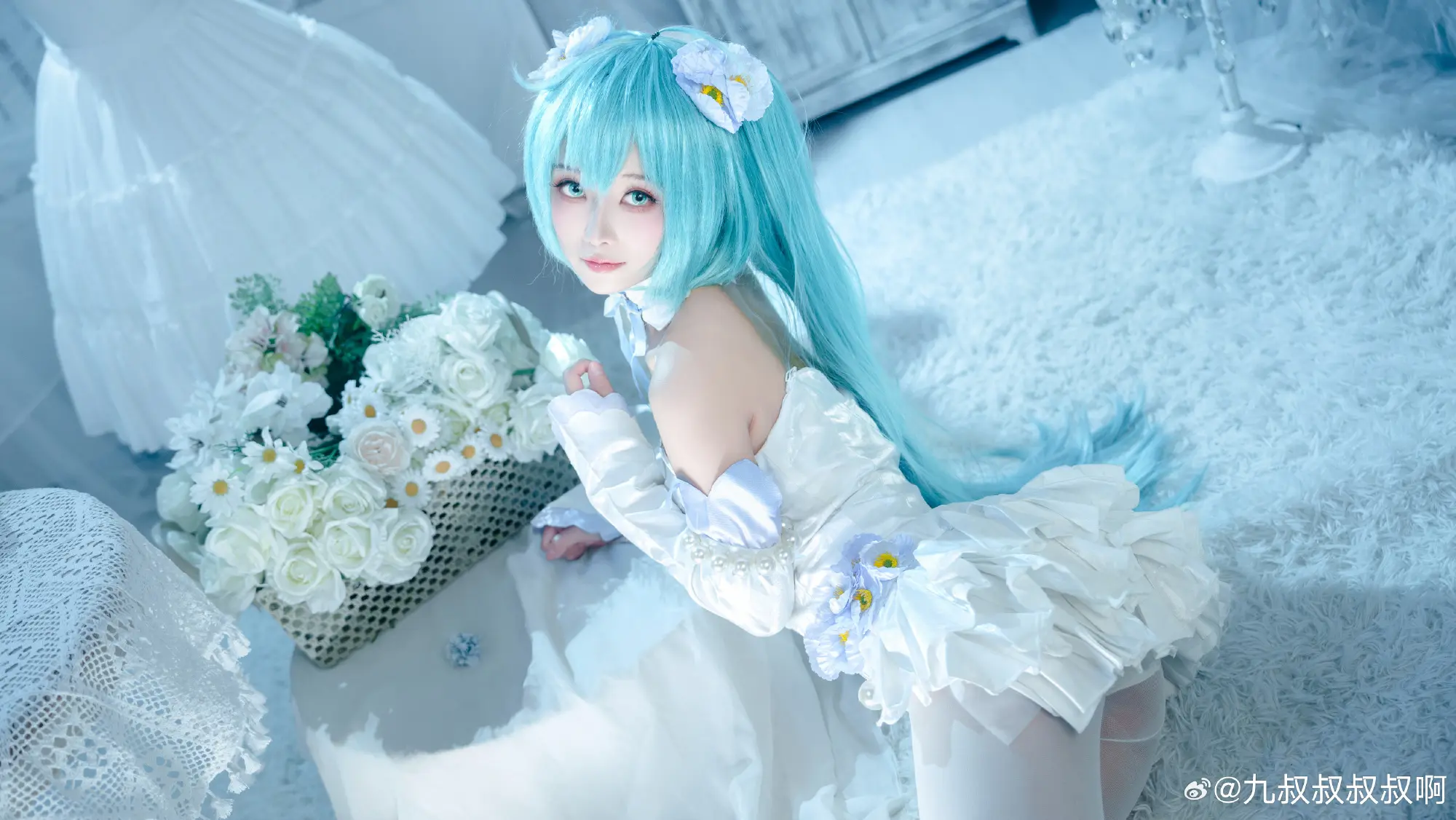 COSPLAY 初音未来 一起聆听春日精灵的旋律～@九叔叔叔叔啊 COSPLAY-第7张