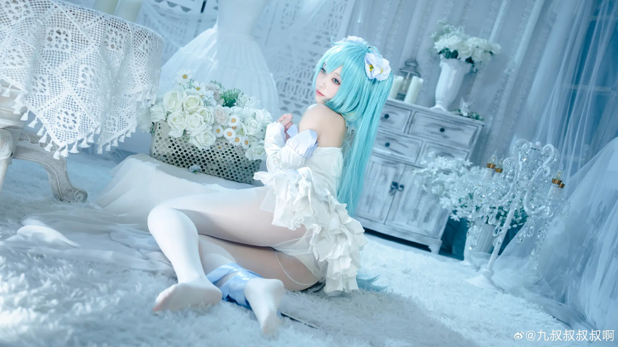 COSPLAY 初音未来 一起聆听春日精灵的旋律～@九叔叔叔叔啊 COSPLAY-第8张