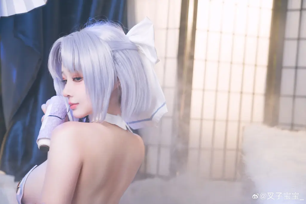 cosplay 🌟“我是死塾月闪女学馆3年级的「雪泉」前来报道！速速加入了港区！ 碧蓝航线 雪泉@叉子宝宝_ COSPLAY-第3张