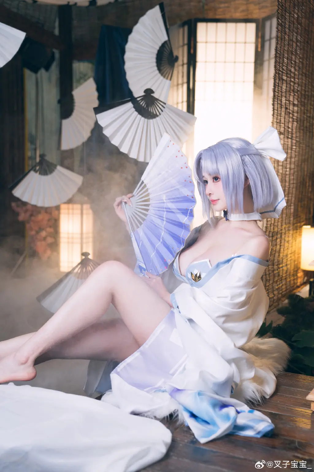 cosplay 🌟“我是死塾月闪女学馆3年级的「雪泉」前来报道！速速加入了港区！ 碧蓝航线 雪泉@叉子宝宝_ COSPLAY-第10张