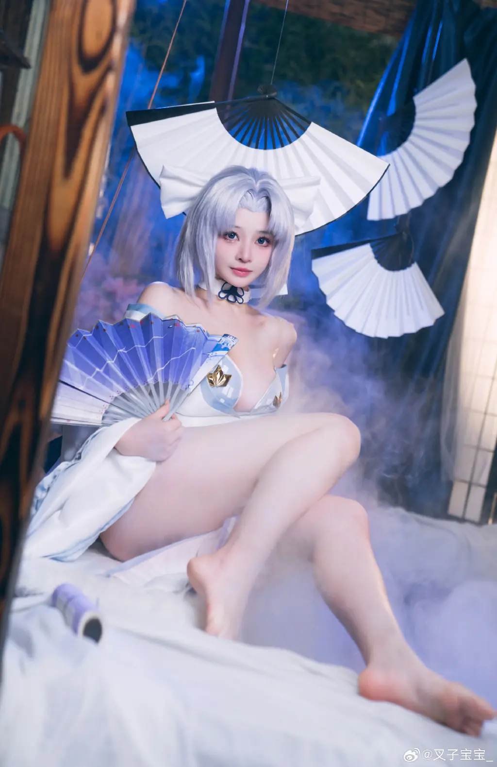 cosplay 🌟“我是死塾月闪女学馆3年级的「雪泉」前来报道！速速加入了港区！ 碧蓝航线 雪泉@叉子宝宝_ COSPLAY-第11张