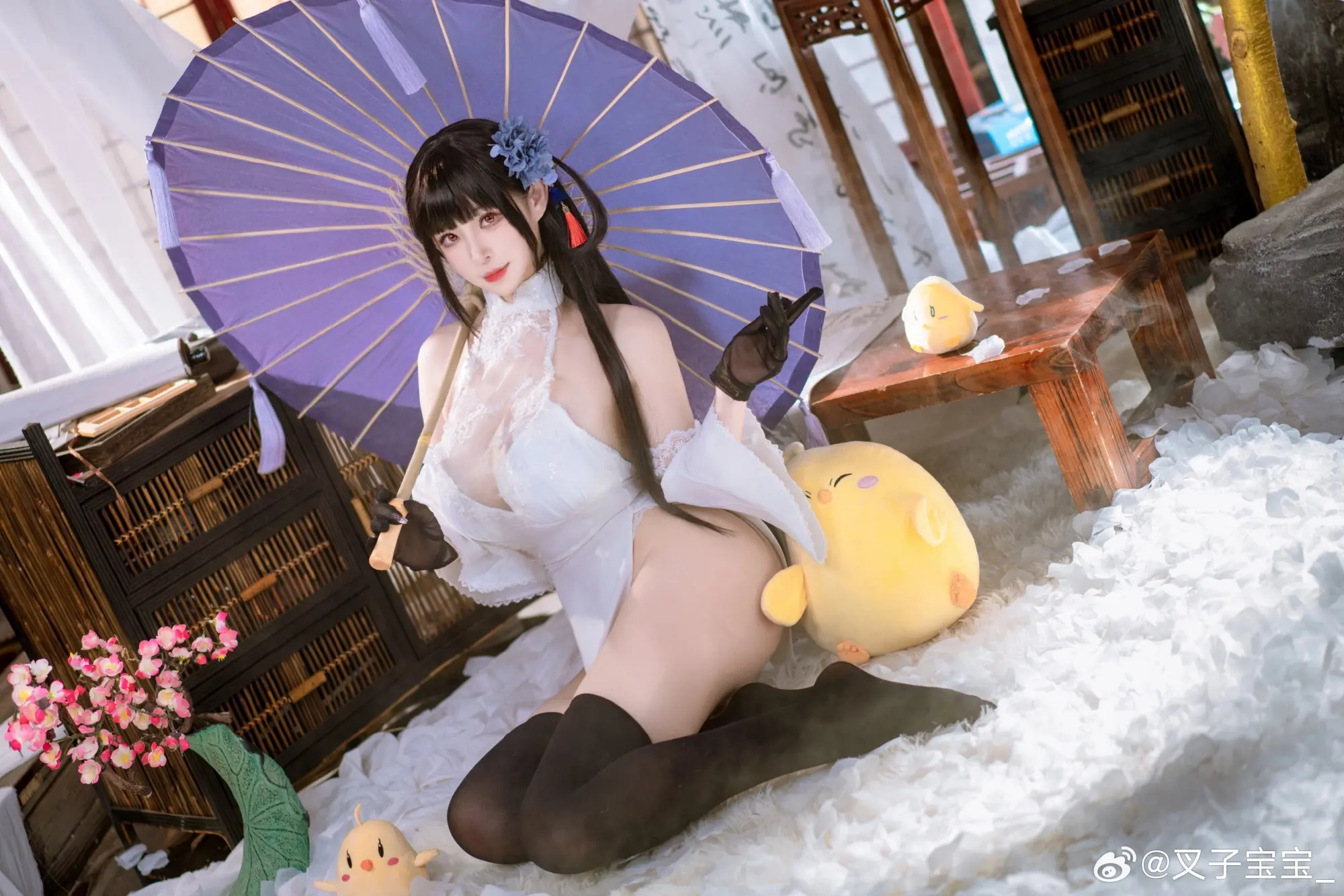 COSPLAY 请允许逸仙 已全新的姿态，再次为指挥官效劳 碧蓝航线@叉子宝宝_ COSPLAY-第7张