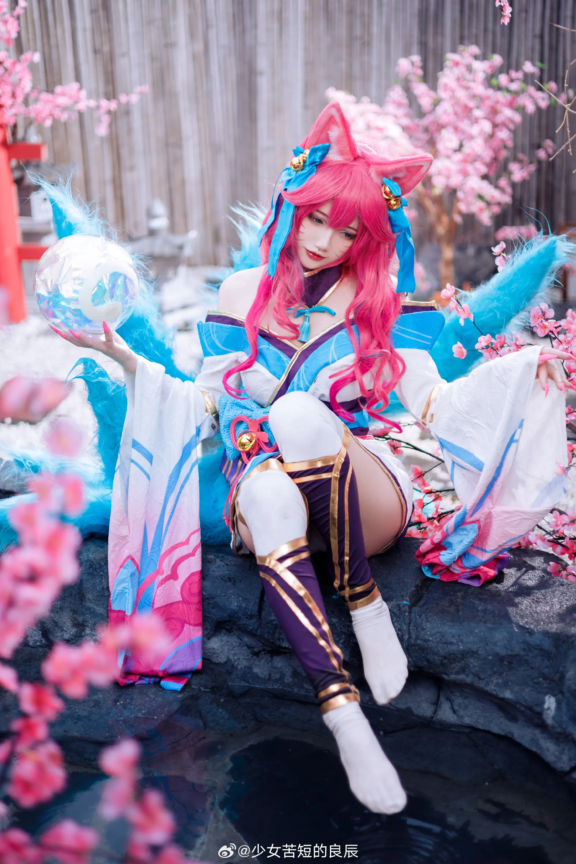 COSPLAY 凡人有两个选择，跟我走，或者自己走💗 灵魂莲华 英雄联盟同人 阿狸 @少女苦短的良辰 COSPLAY-第7张