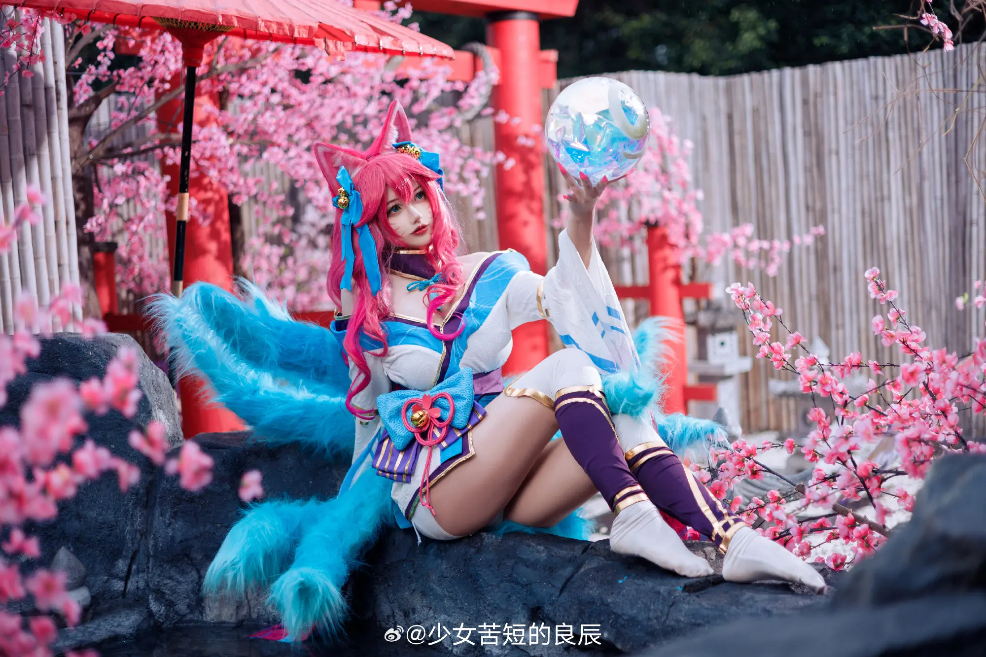 COSPLAY 凡人有两个选择，跟我走，或者自己走💗 灵魂莲华 英雄联盟同人 阿狸 @少女苦短的良辰 COSPLAY-第8张