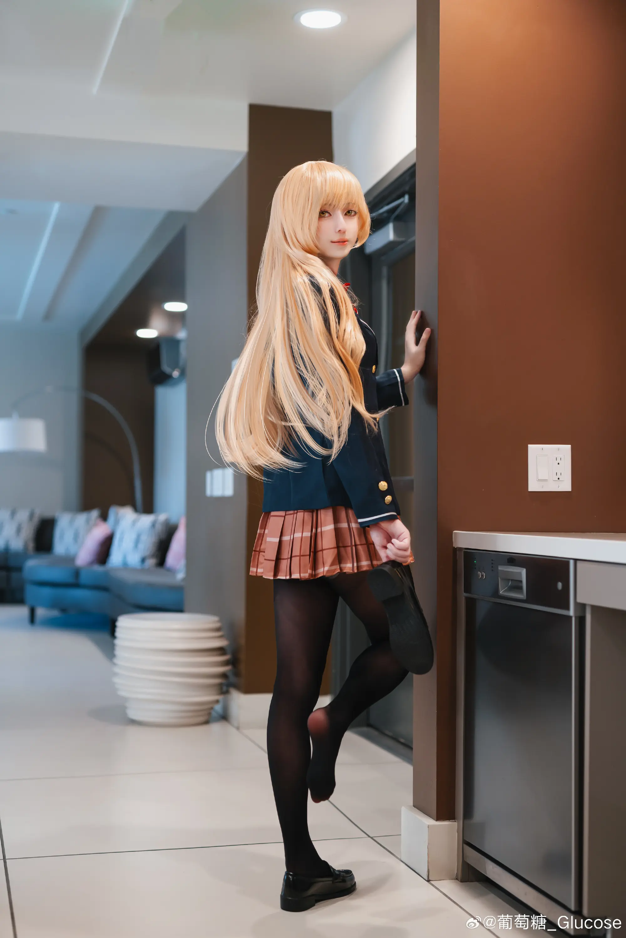 cosplay 邻家的天使大人 椎名真昼 正片@葡萄糖_Glucose-公众号小姨ai
