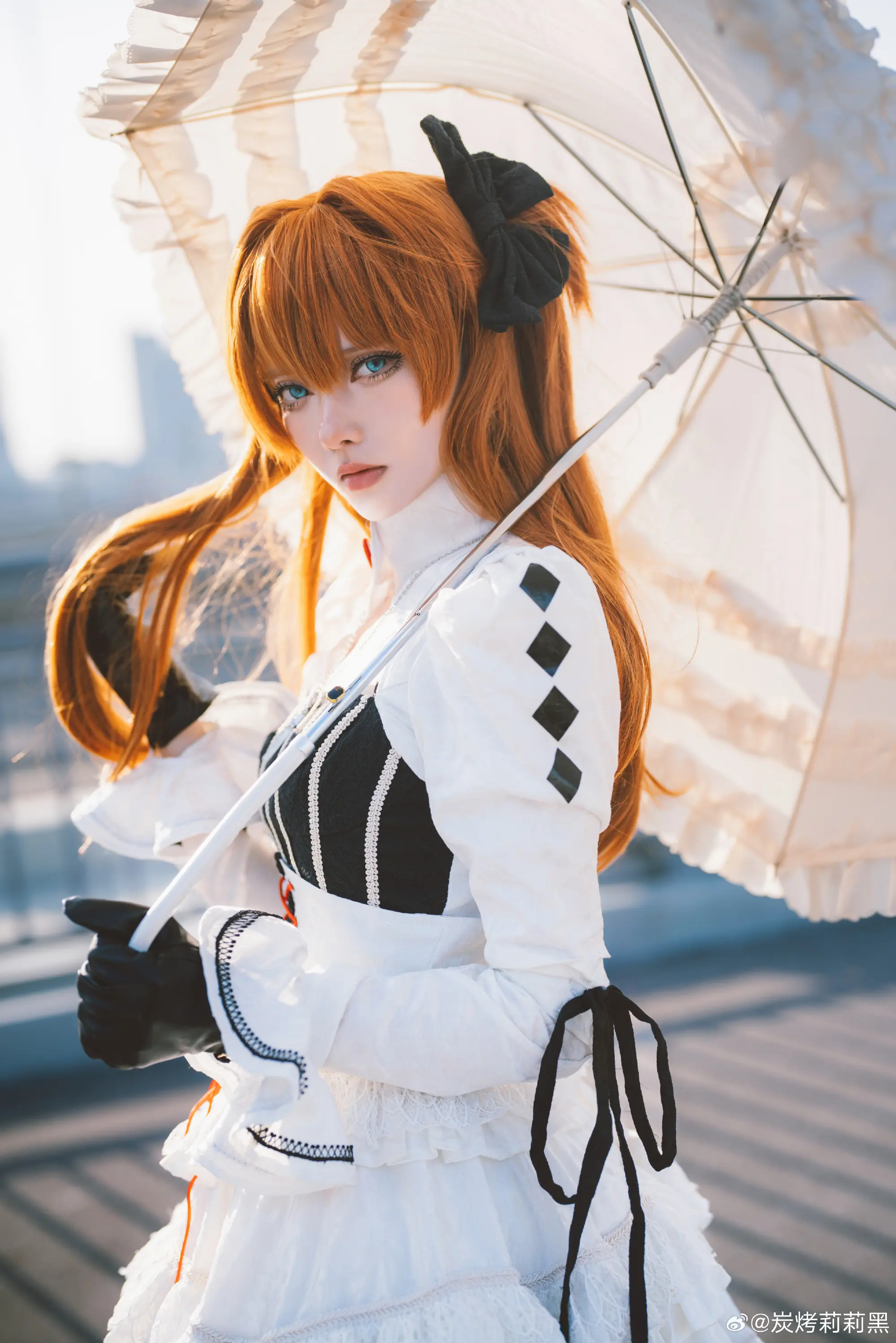 COSPLAY 艳阳下的香香 明日香@炭烤莉莉黑-公众号小姨ai