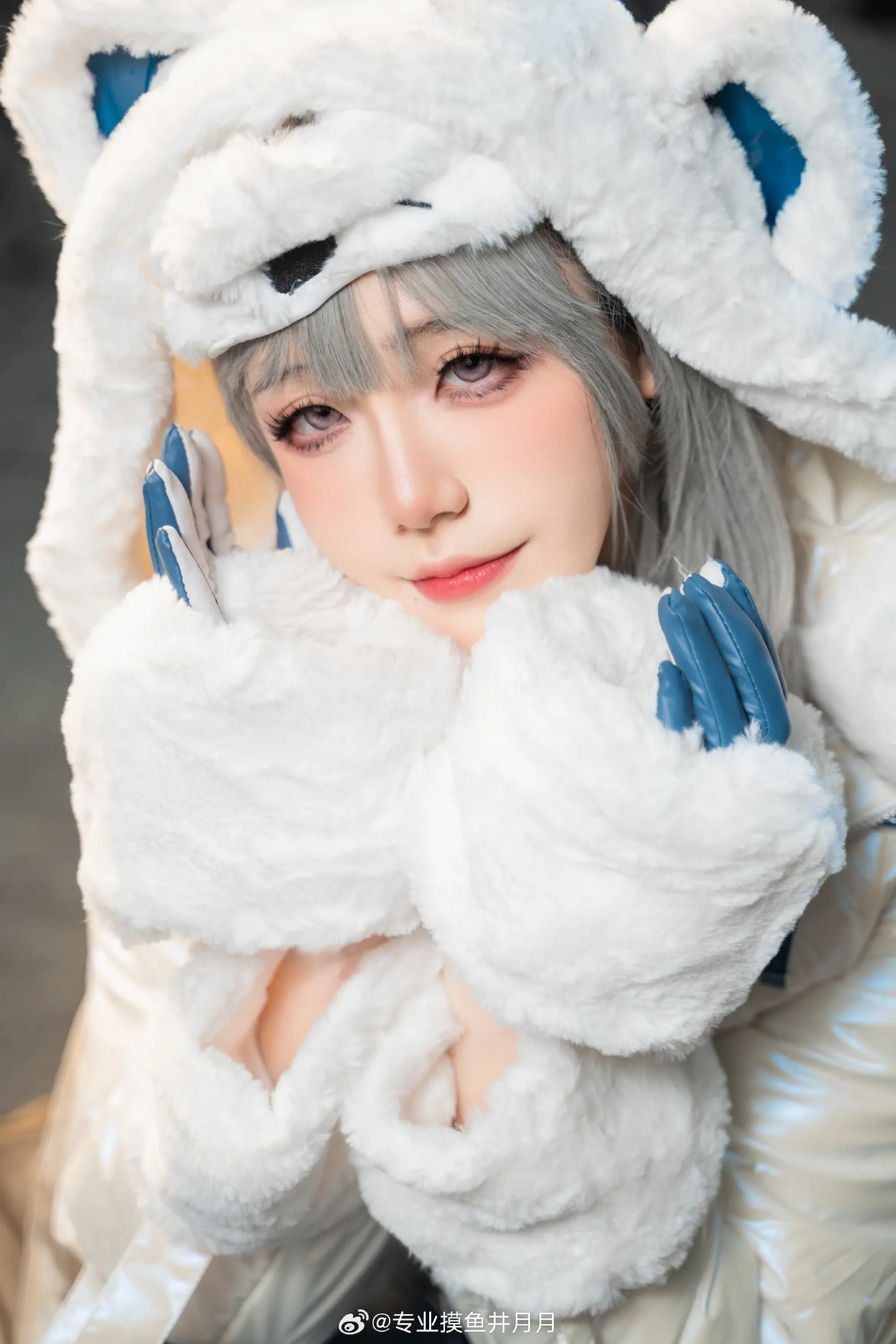 COSPLAY 可以抱一下大熊先生嘛 nikke:胜利女神@专业摸鱼井月月 COSPLAY-第8张