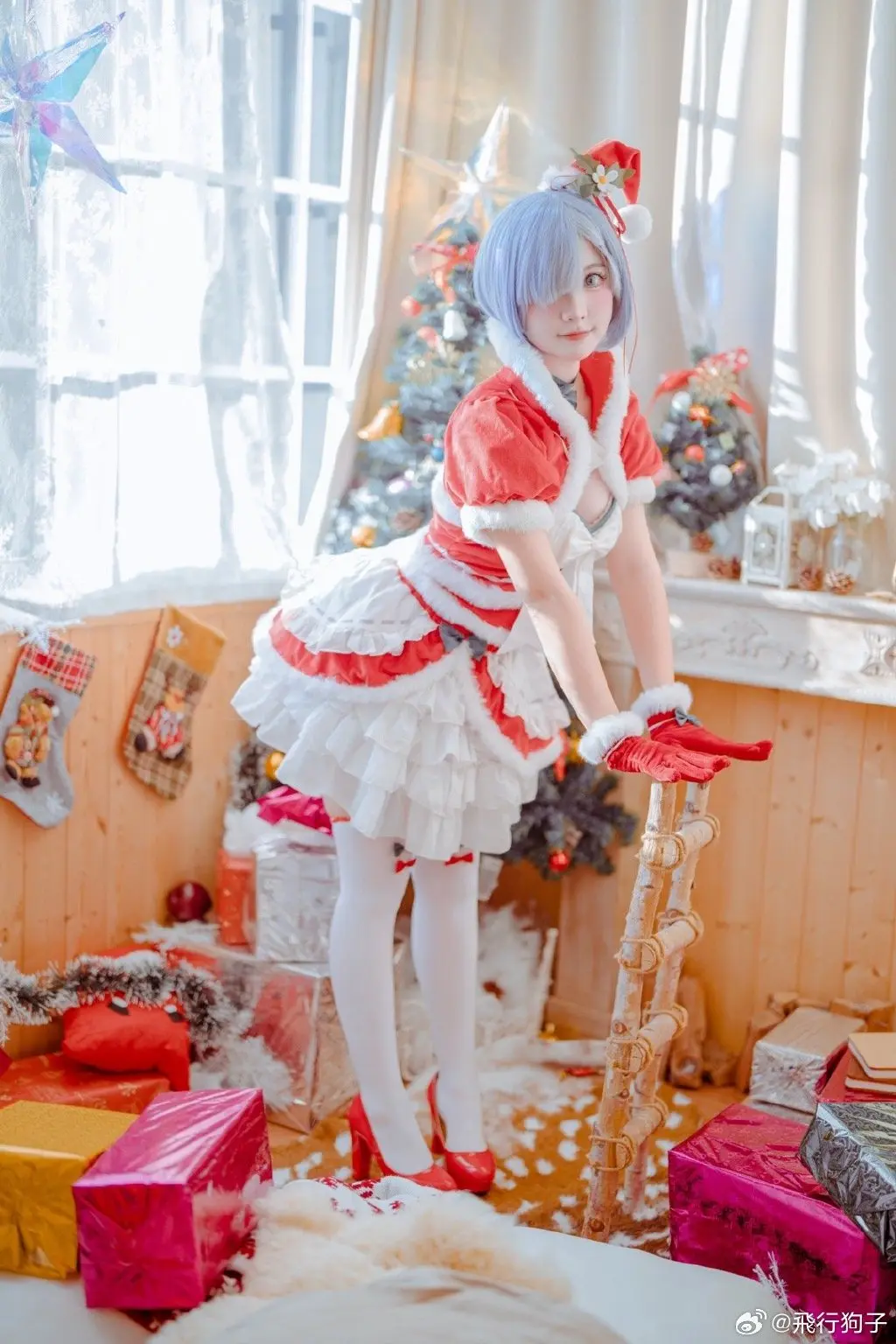 cosplay 𝑯𝒂𝒗𝒆 𝒂 𝒉𝒂𝒑𝒑𝒚 𝑪𝒉𝒓𝒊𝒔𝒕𝒎𝒂𝒔 re:从零开始的异世界生活 蕾姆圣诞ver.@飛行狗子 COSPLAY-第12张