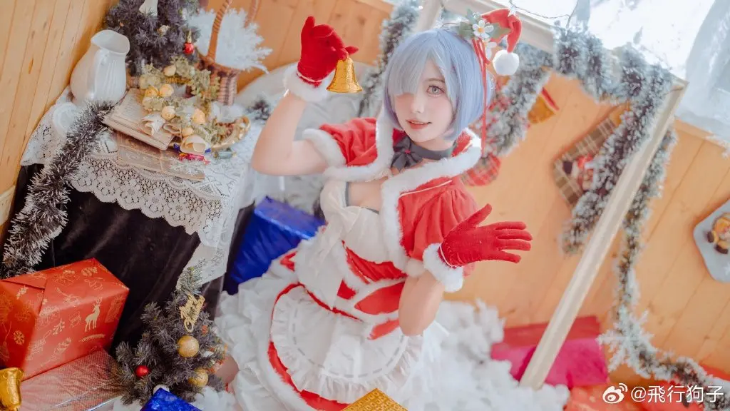 cosplay 𝑯𝒂𝒗𝒆 𝒂 𝒉𝒂𝒑𝒑𝒚 𝑪𝒉𝒓𝒊𝒔𝒕𝒎𝒂𝒔 re:从零开始的异世界生活 蕾姆圣诞ver.@飛行狗子 COSPLAY-第5张